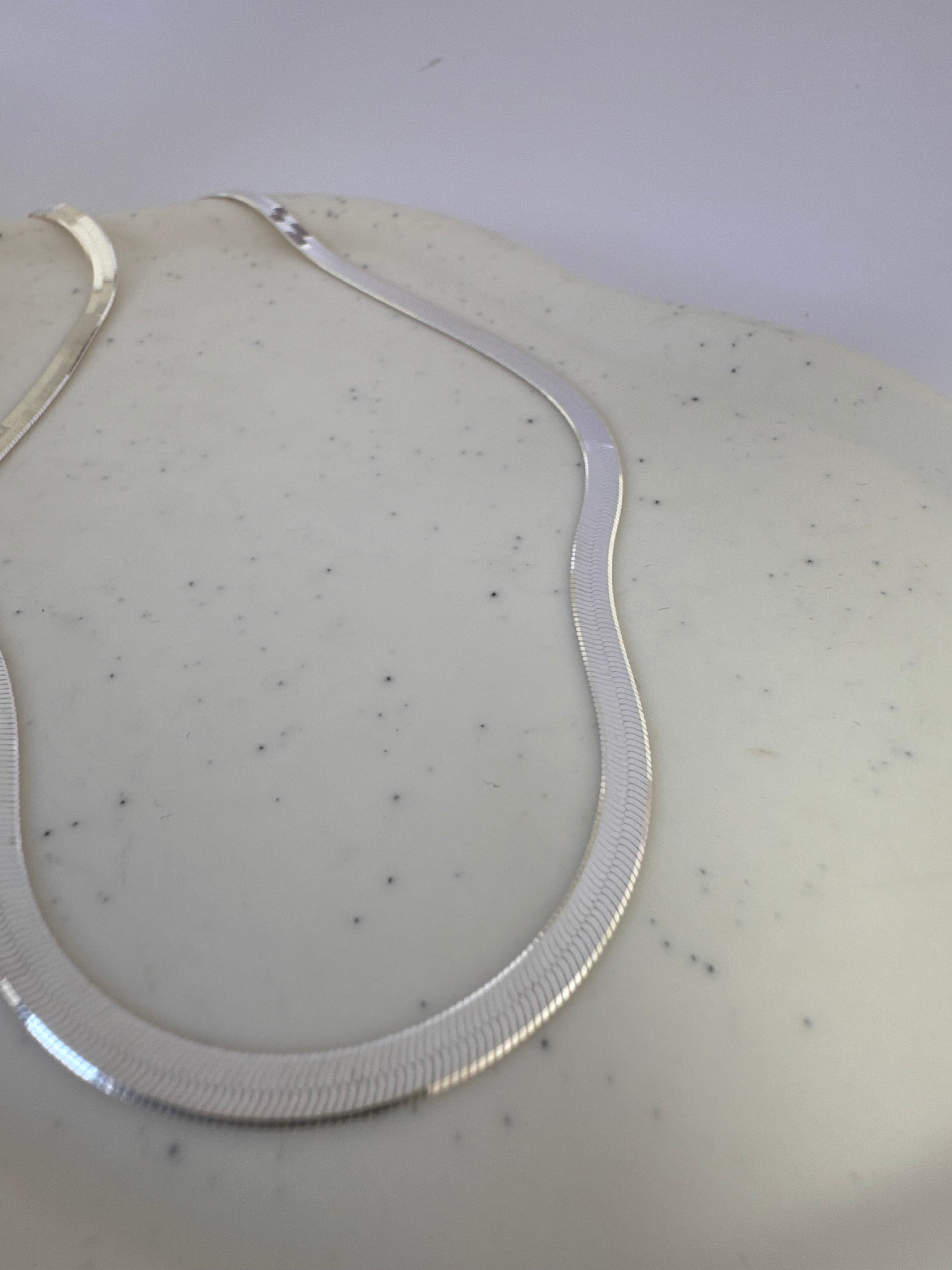 Snake texture necklace.