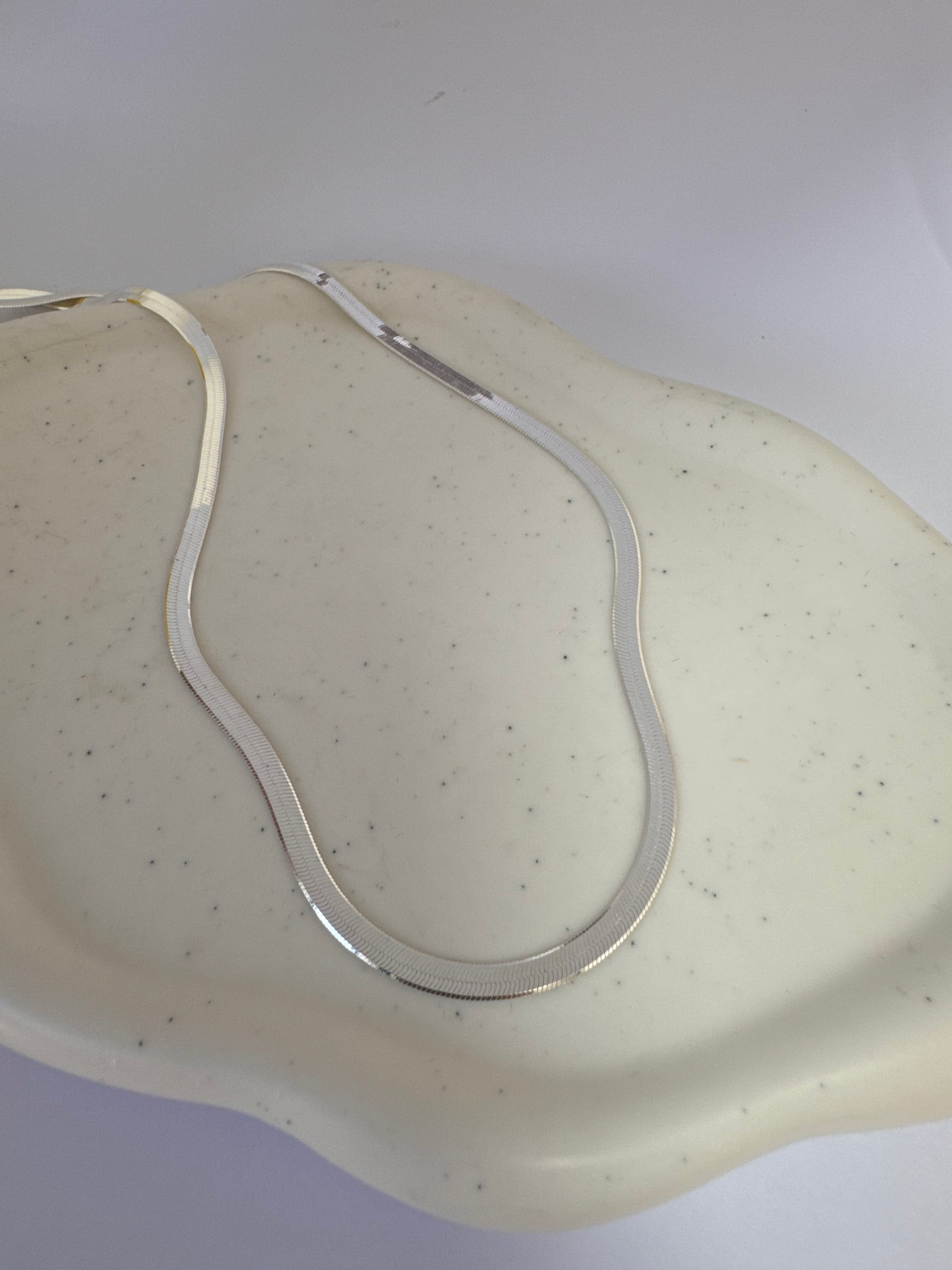 Snake texture necklace.