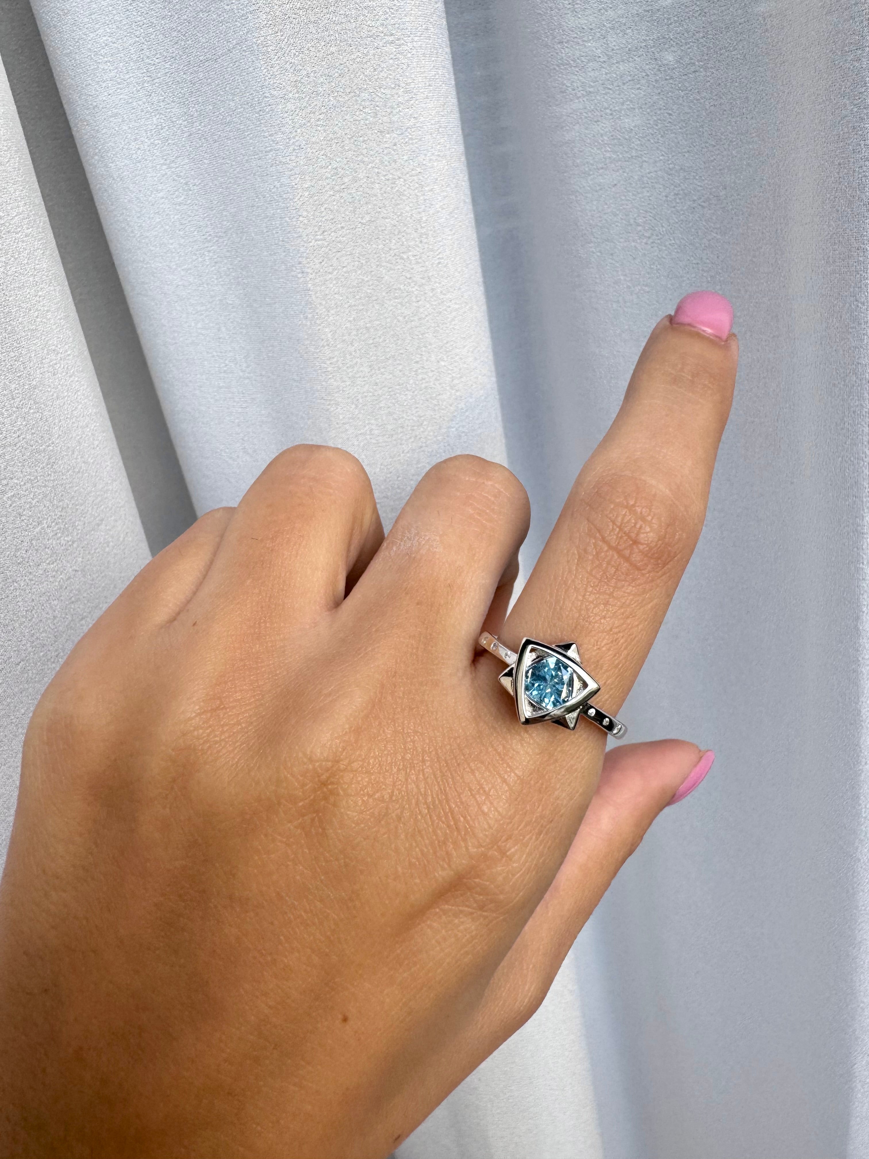 Blue Ocean Magen David ring.