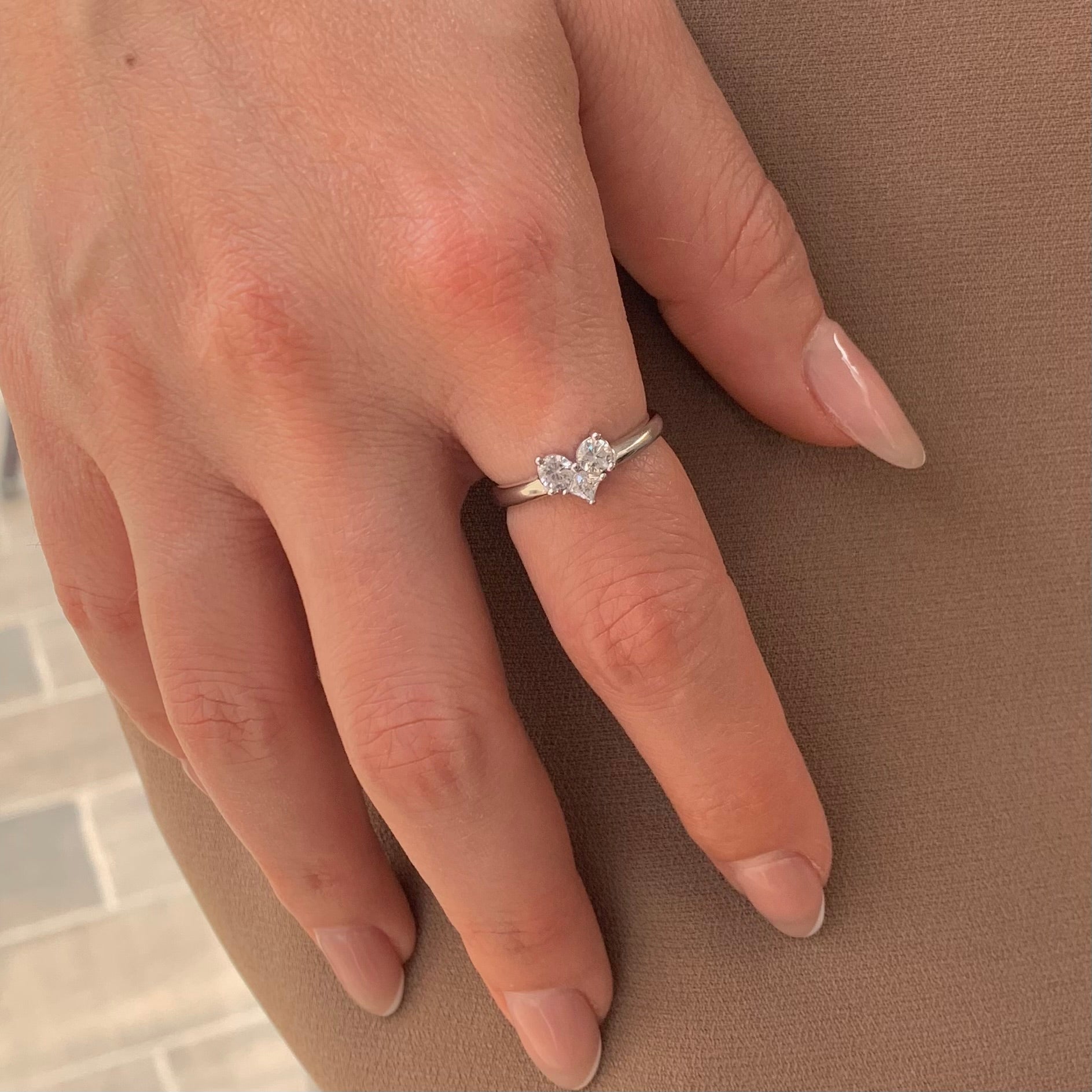 טבעת לב קטנה