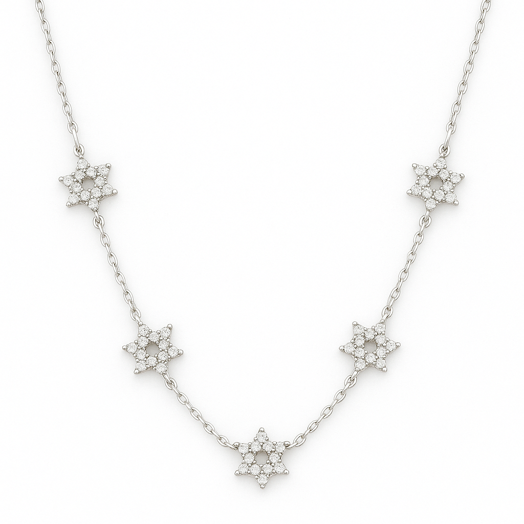 Necklace of 5 Magen David