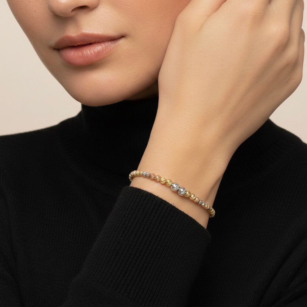 Laser Bead Bracelet - Three Colors