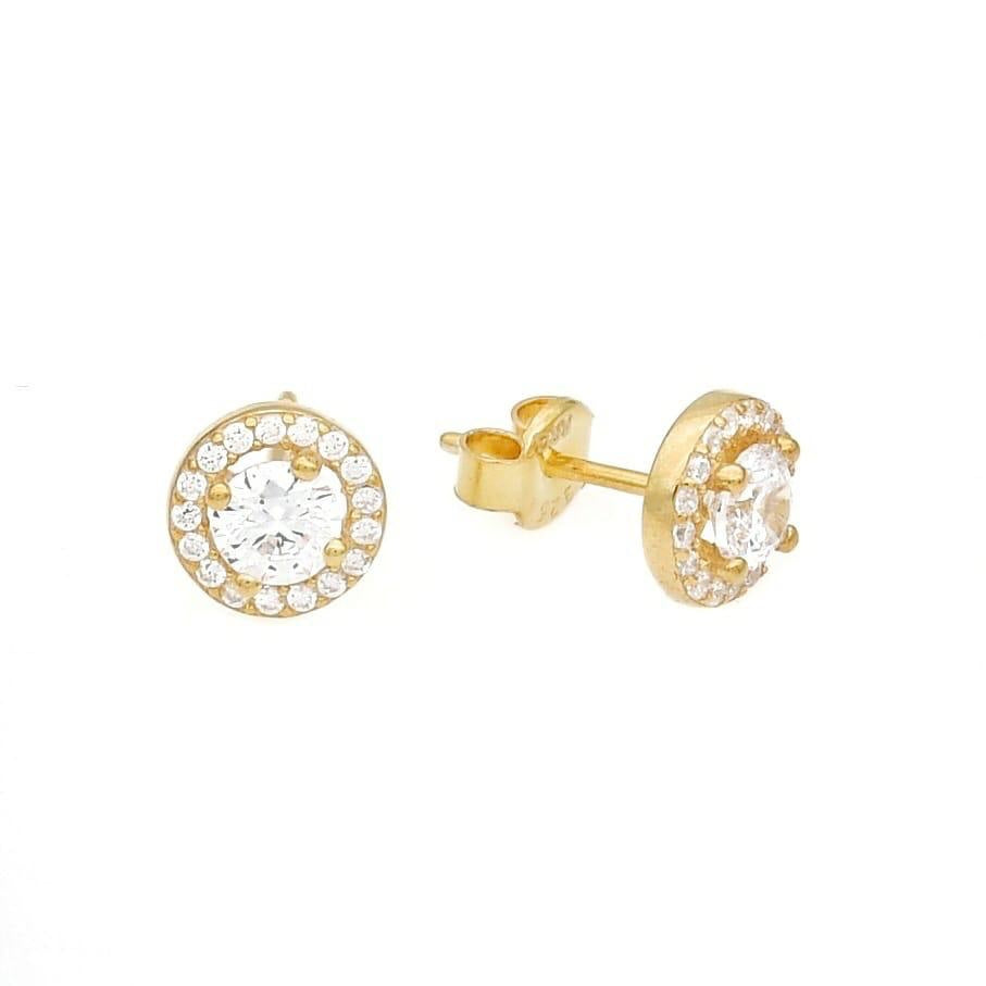 Solitaire Stud Earrings