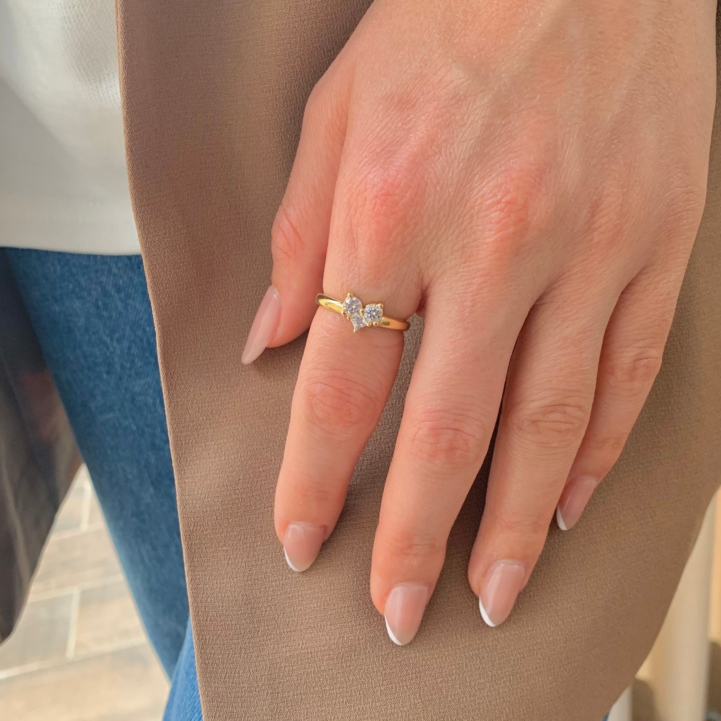 טבעת לב קטנה