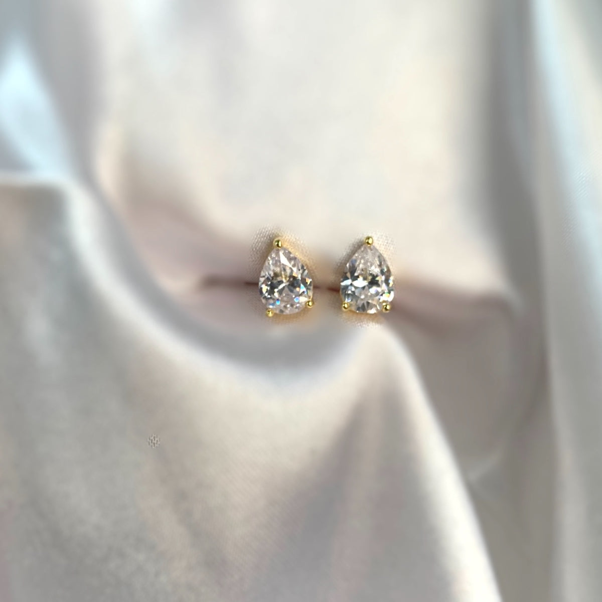 Teardrop Stud Earrings