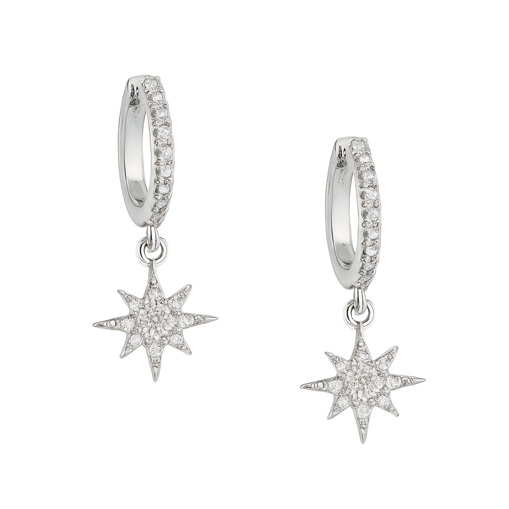North Star Drop Earrings