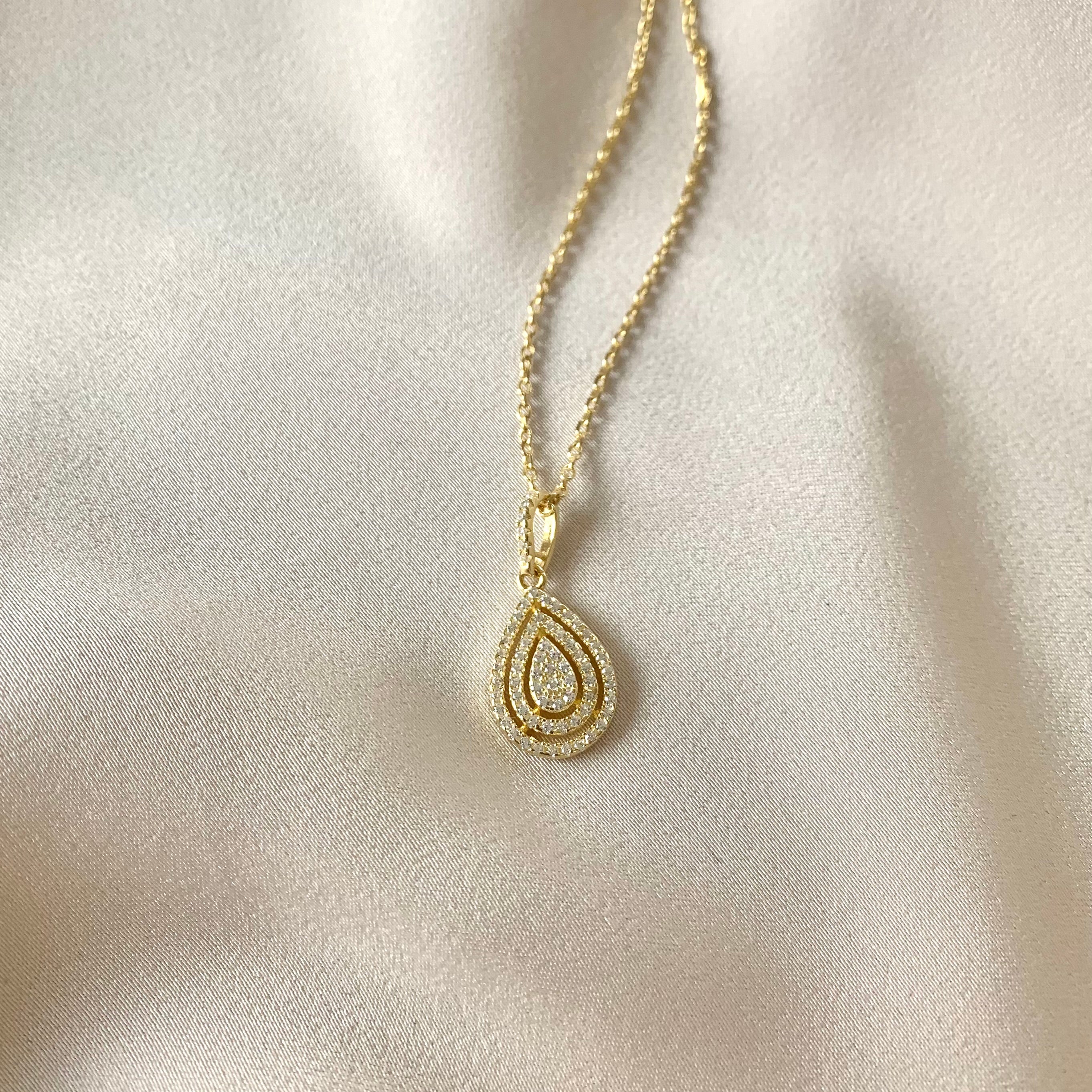 Wave Drop Necklace