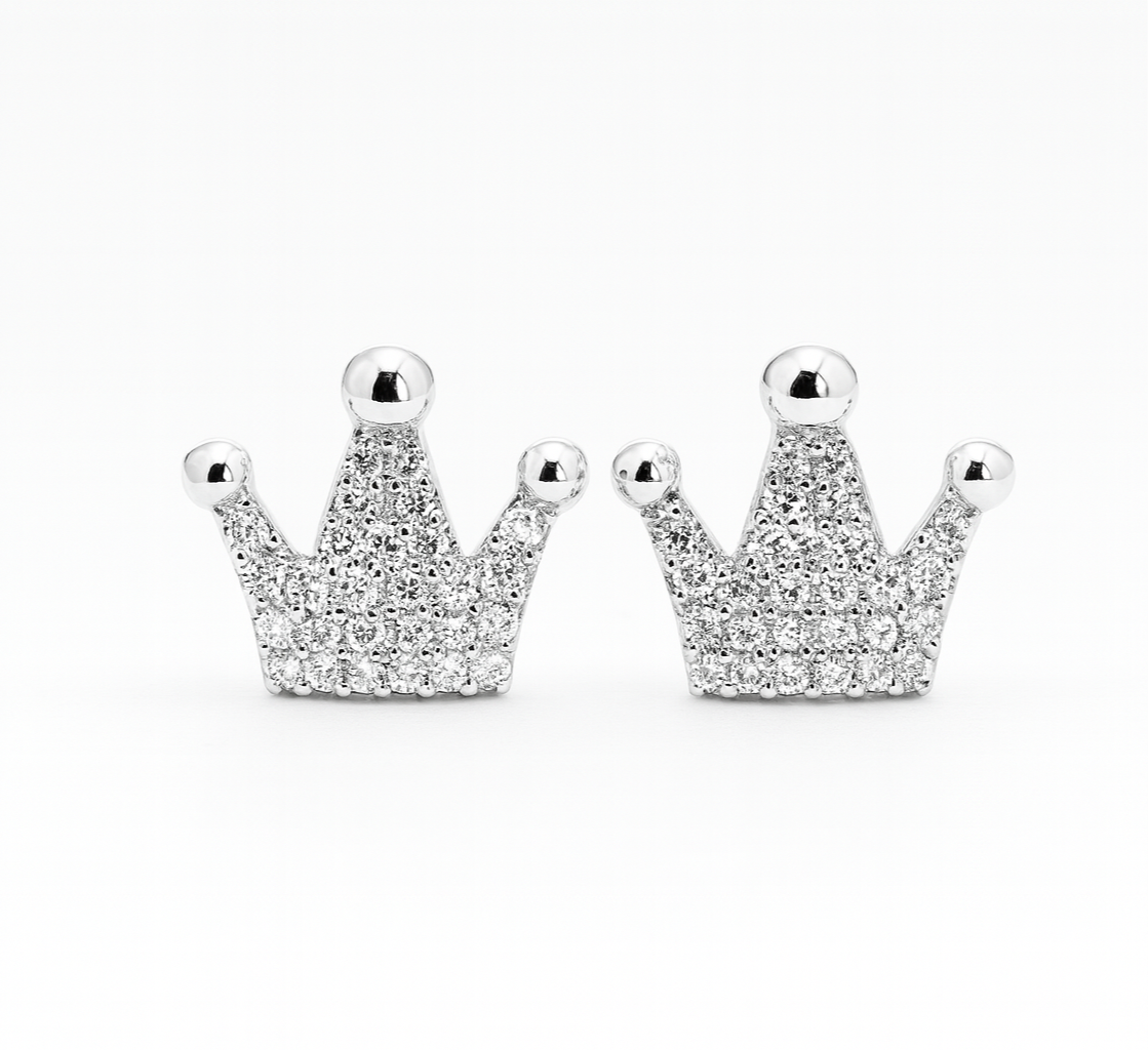 Crown earrings