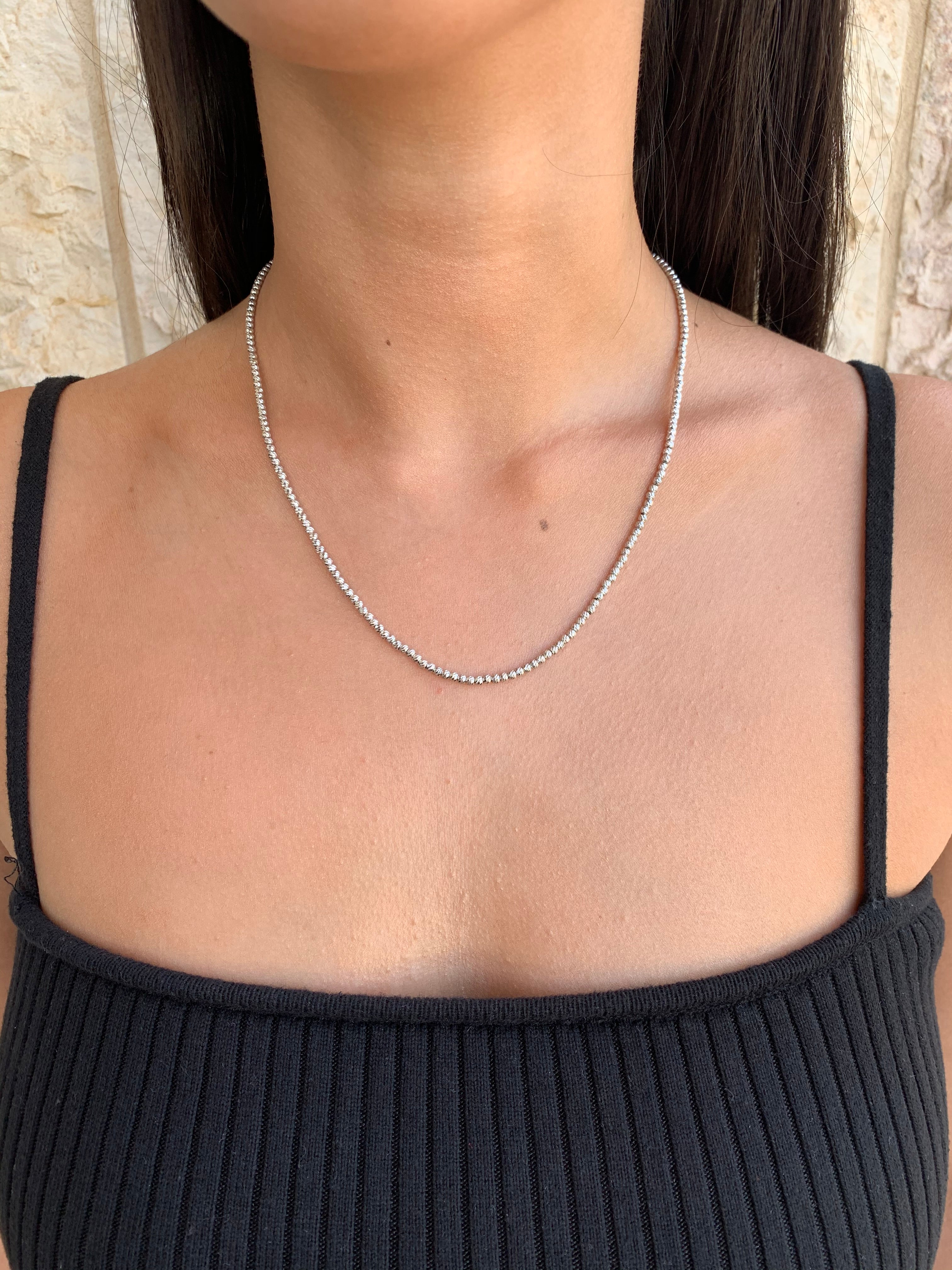 Laser-Cut Beaded Necklace