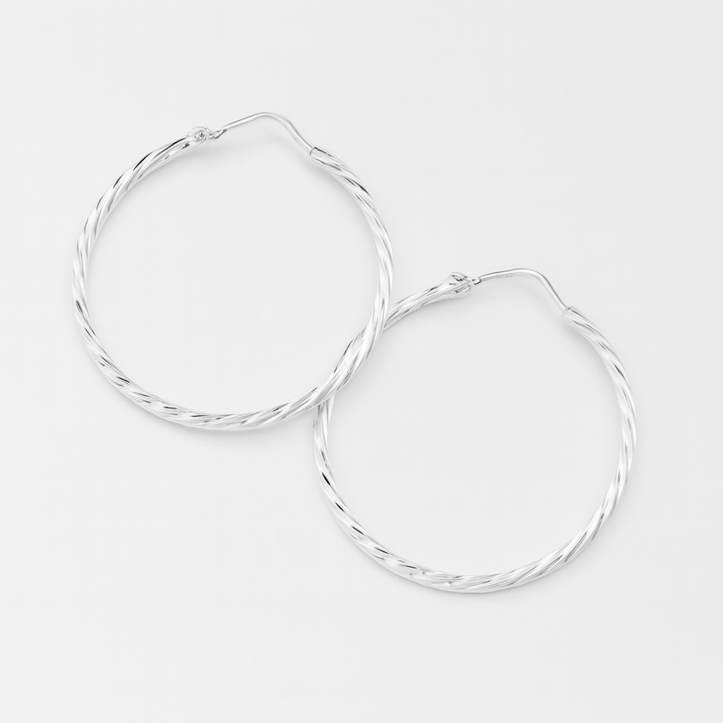 Laser Cut Hoop Earrings (Diameter 2 cm)