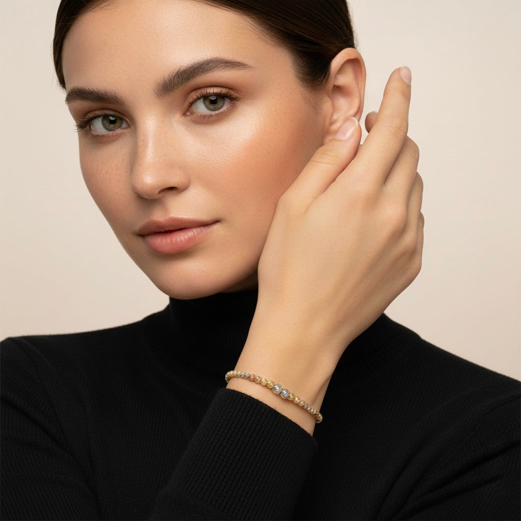 Laser Bead Bracelet - Three Colors