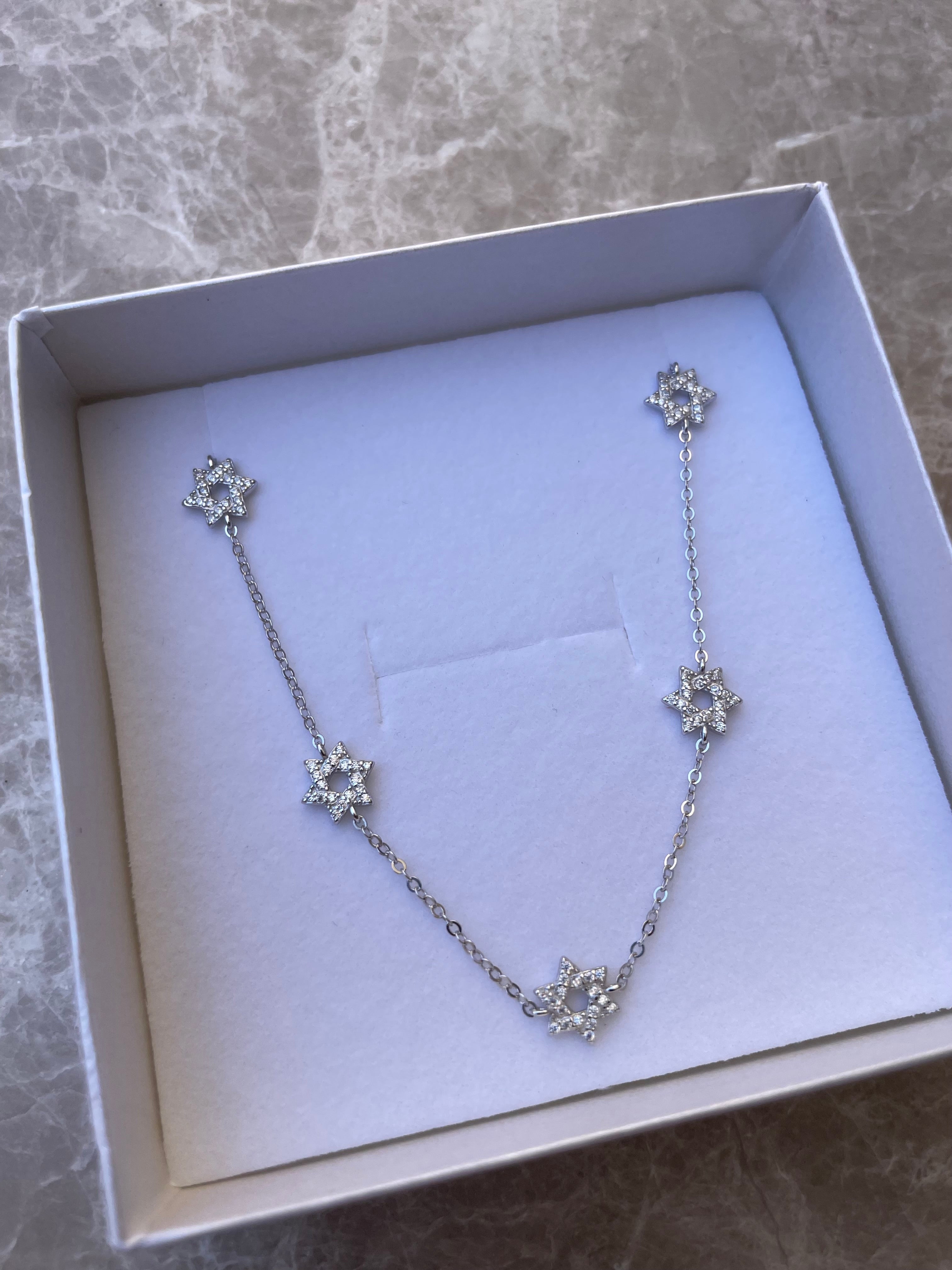 Necklace of 5 Magen David