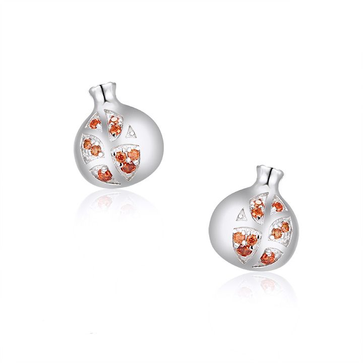 Pomegranate earrings