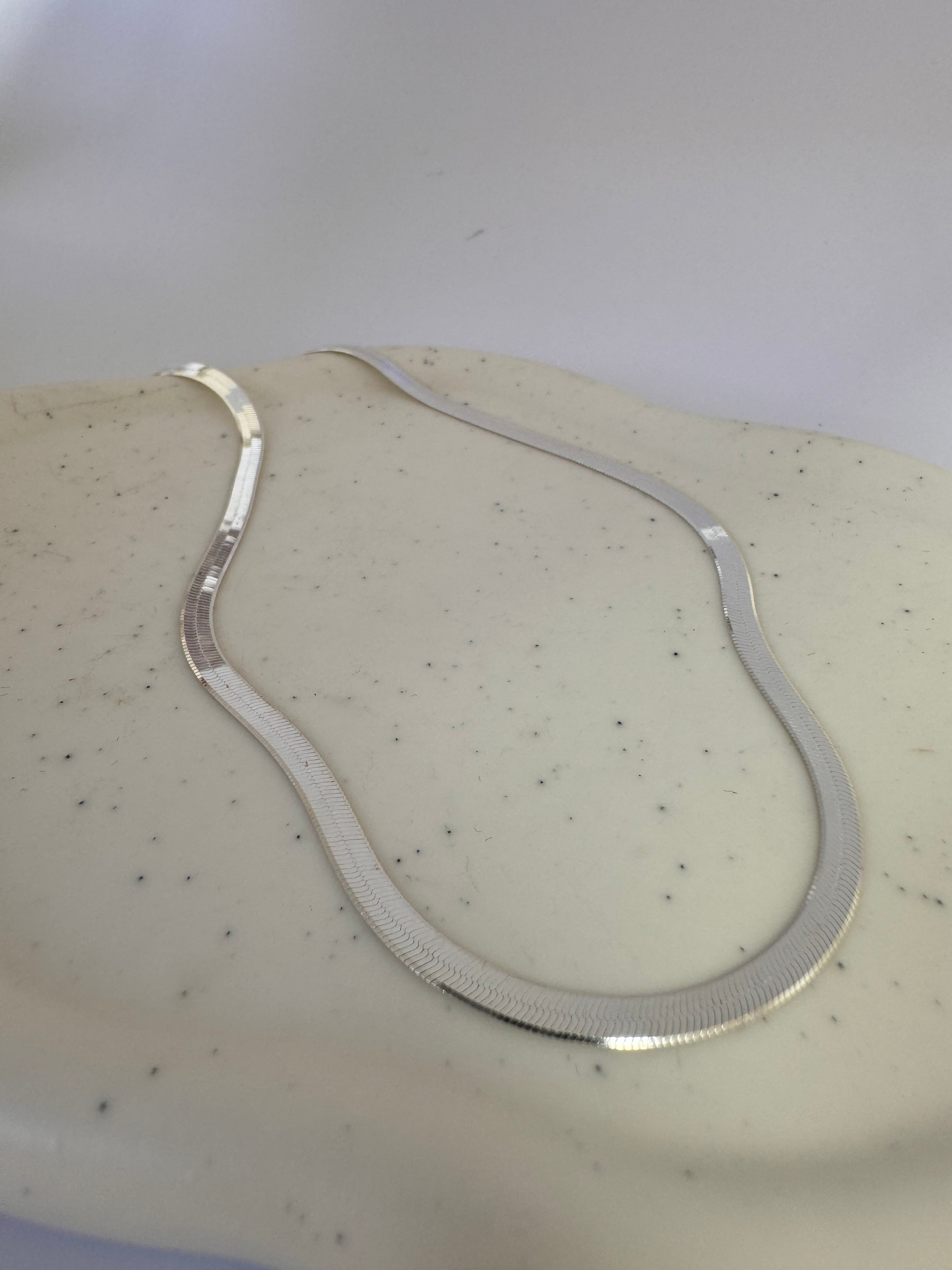 Snake texture necklace.