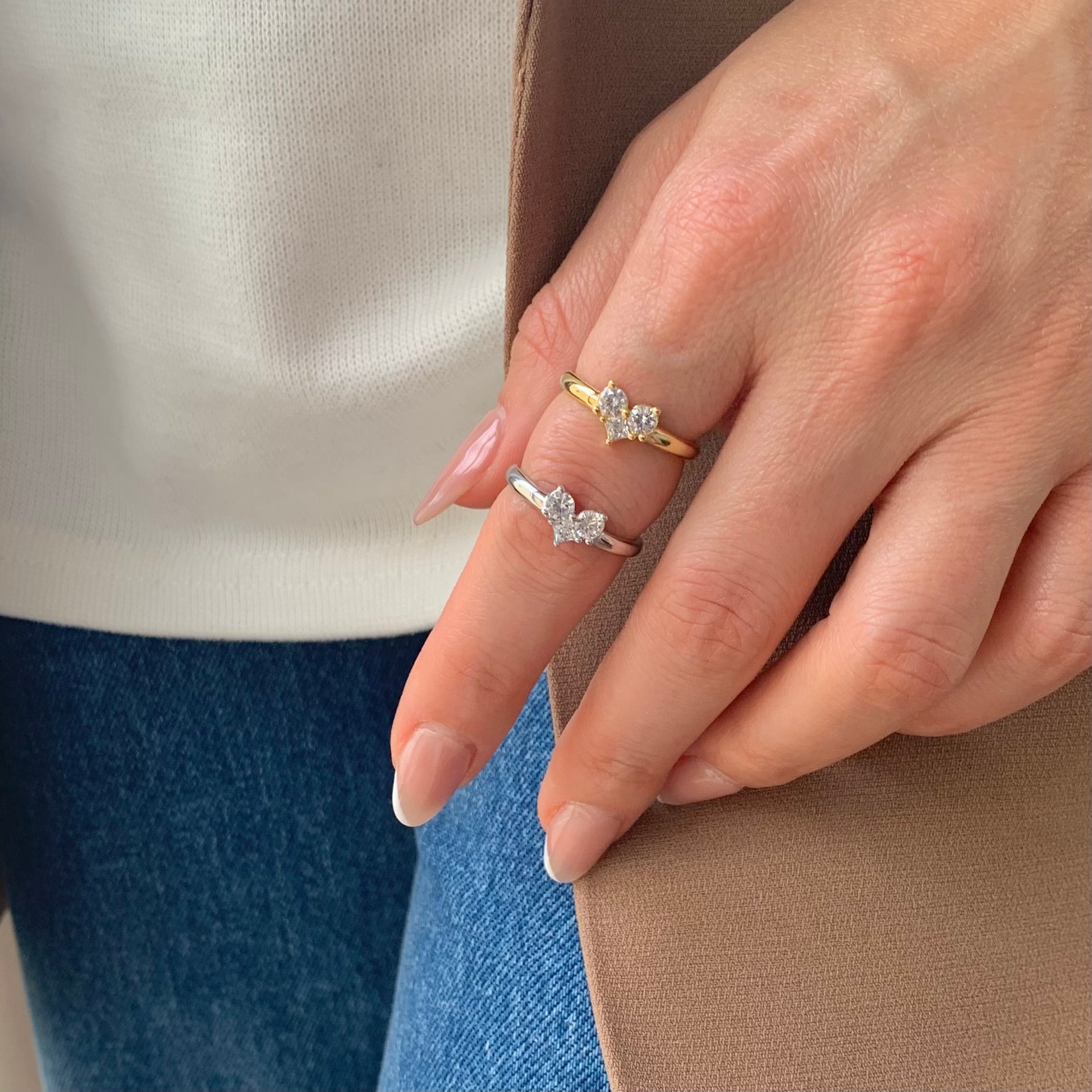 טבעת לב קטנה