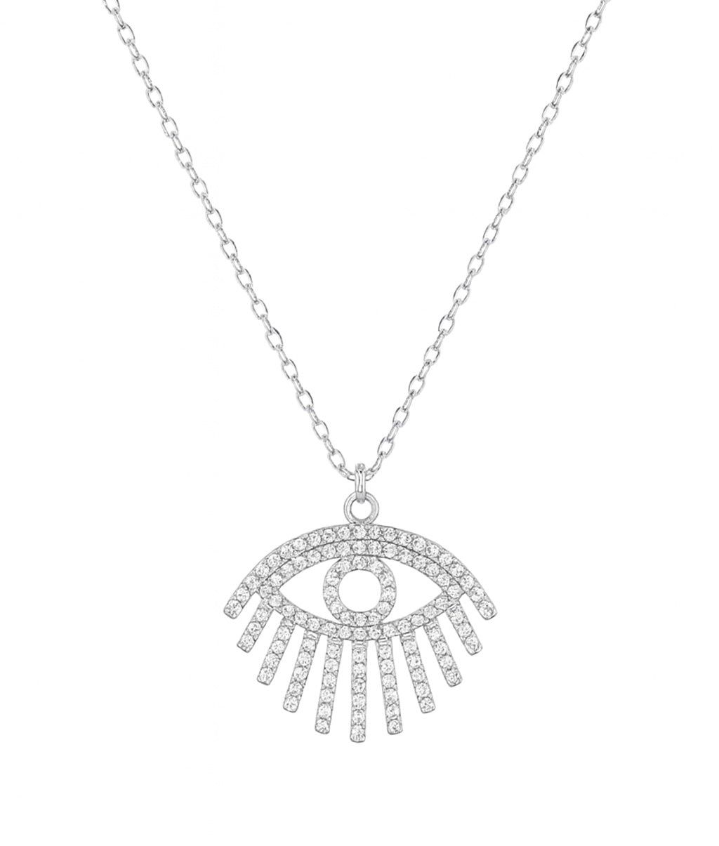 Eyelash Eye Necklace