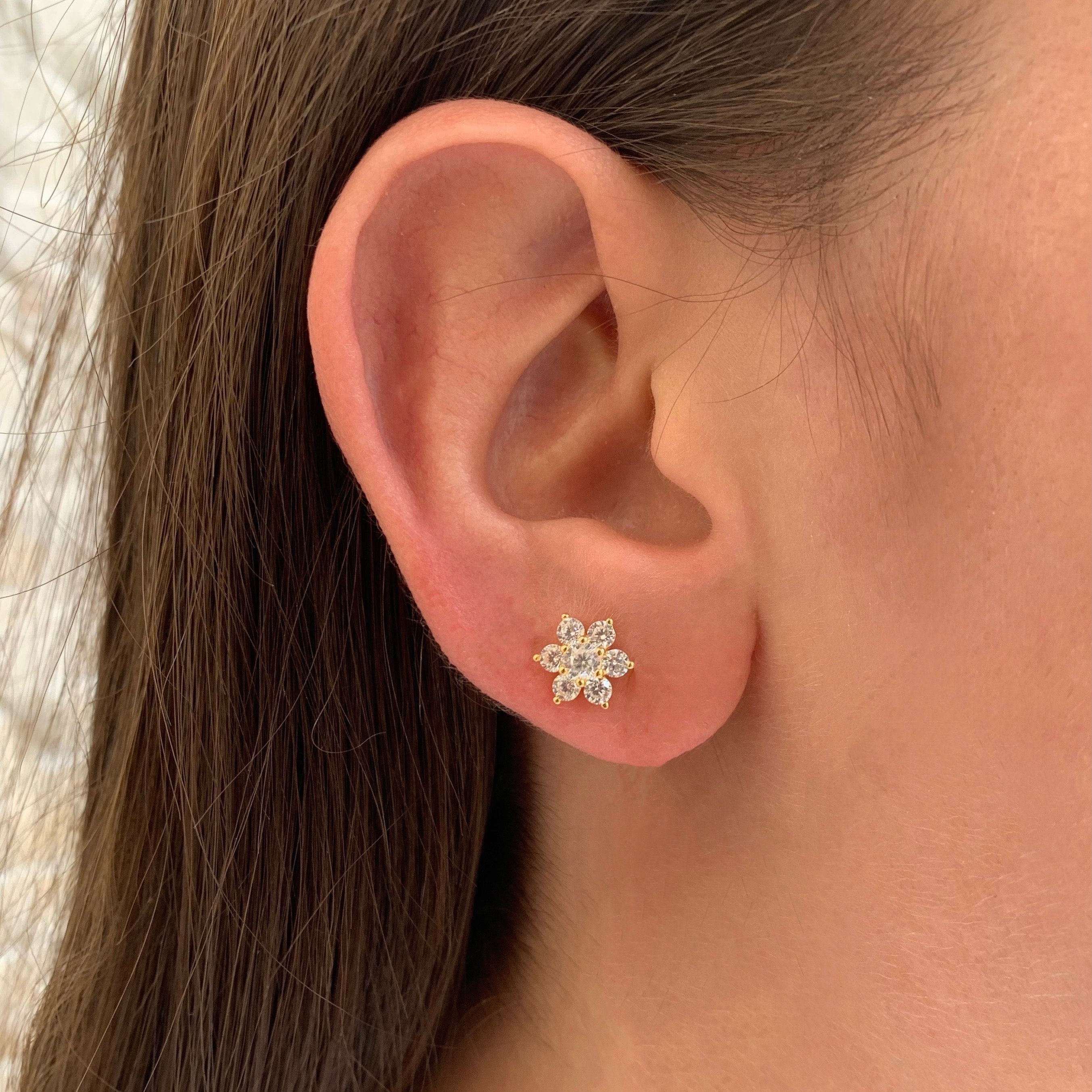 עגילי פרחים