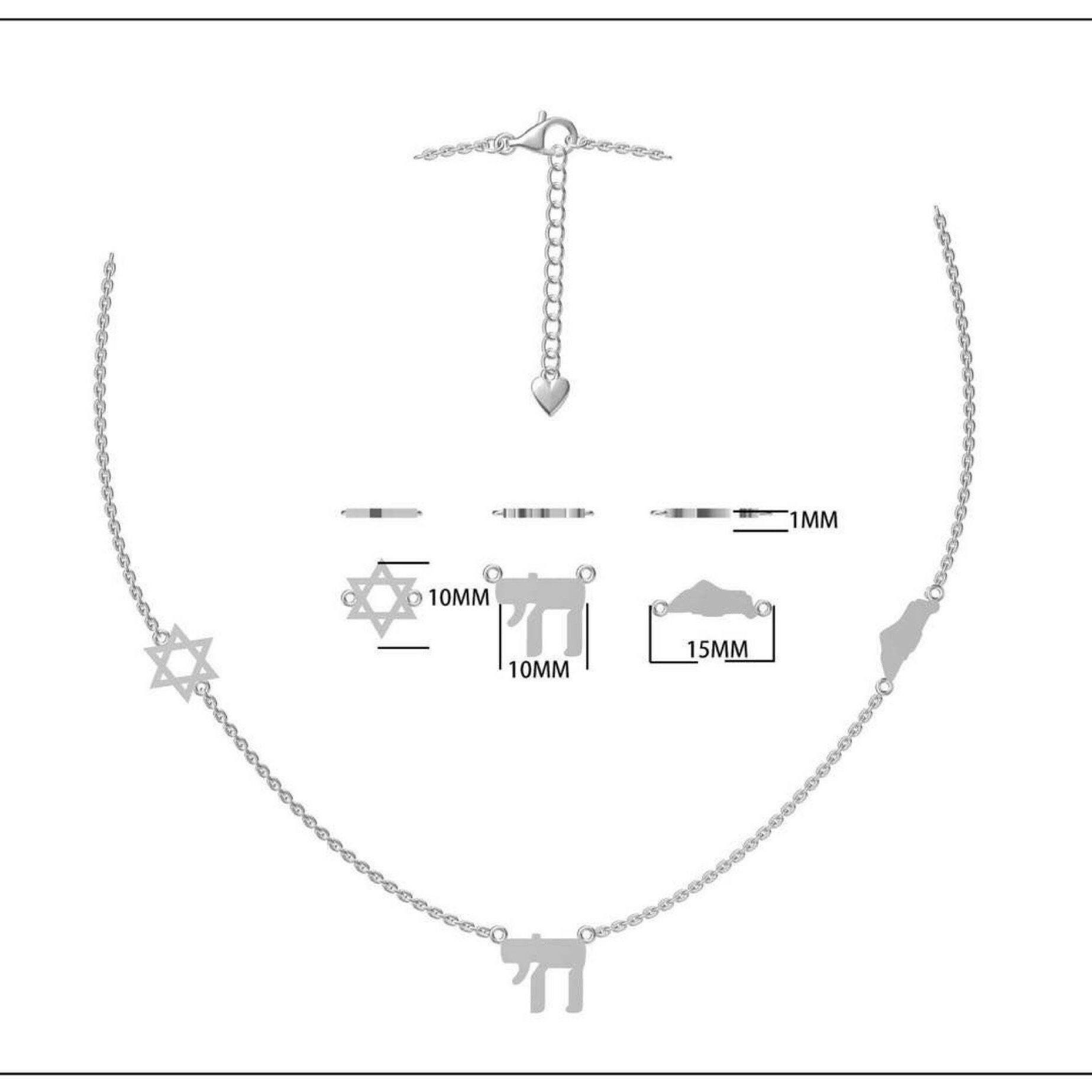 Kfir necklace Israel symbols