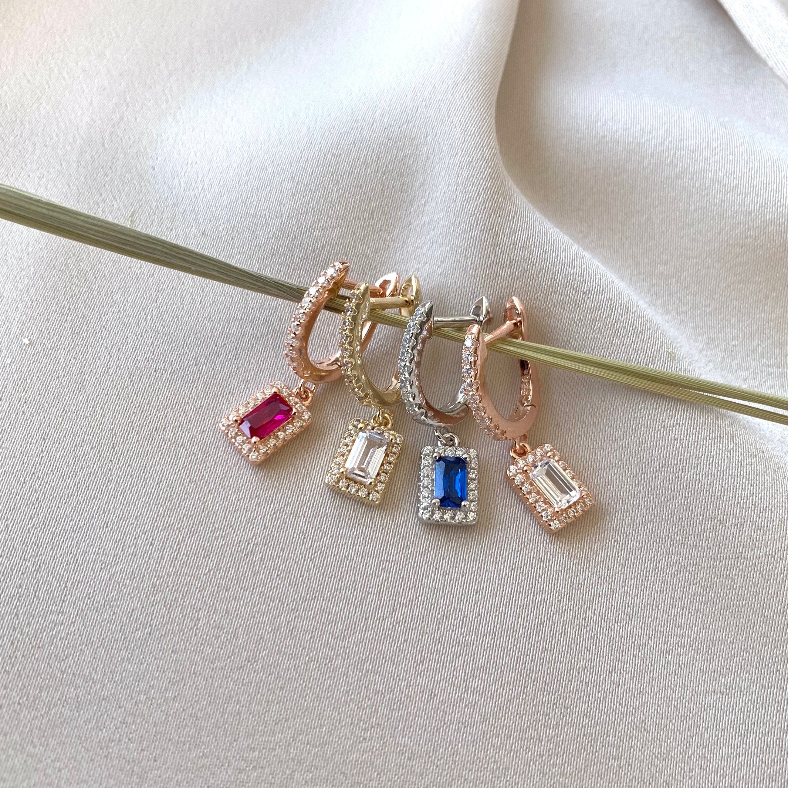 Nina Earrings - Gemstone