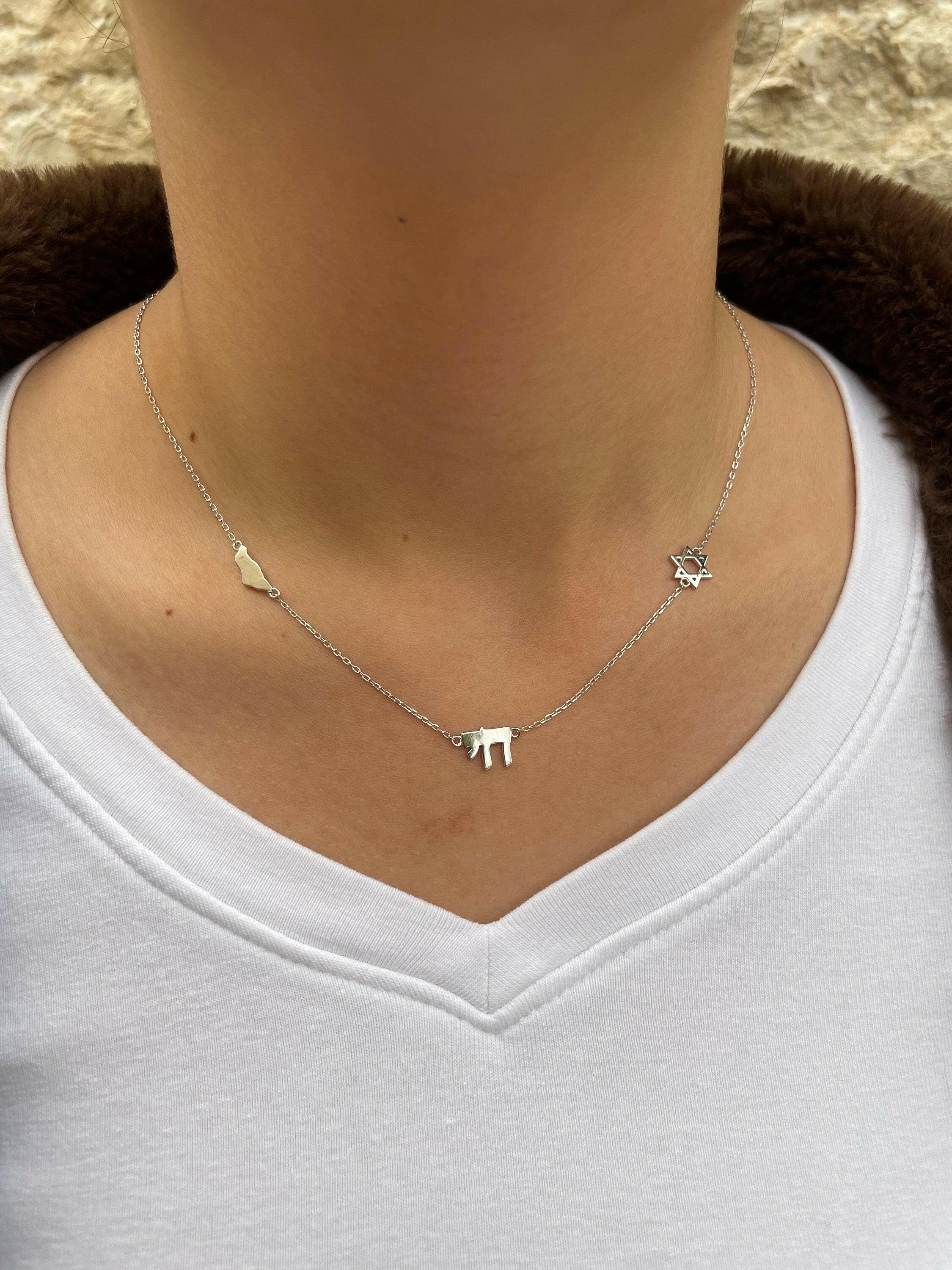 Kfir necklace Israel symbols