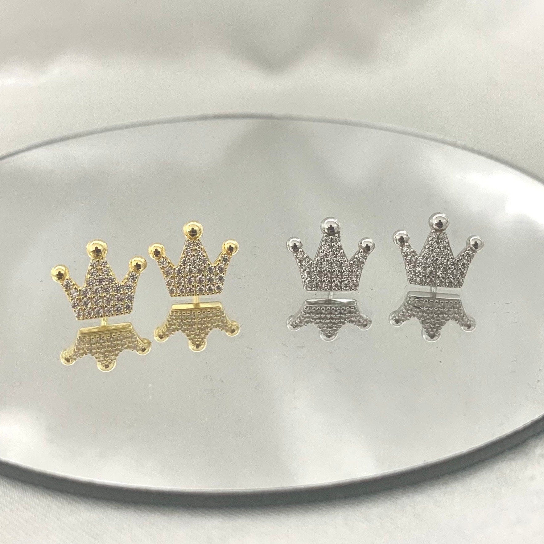 Crown earrings