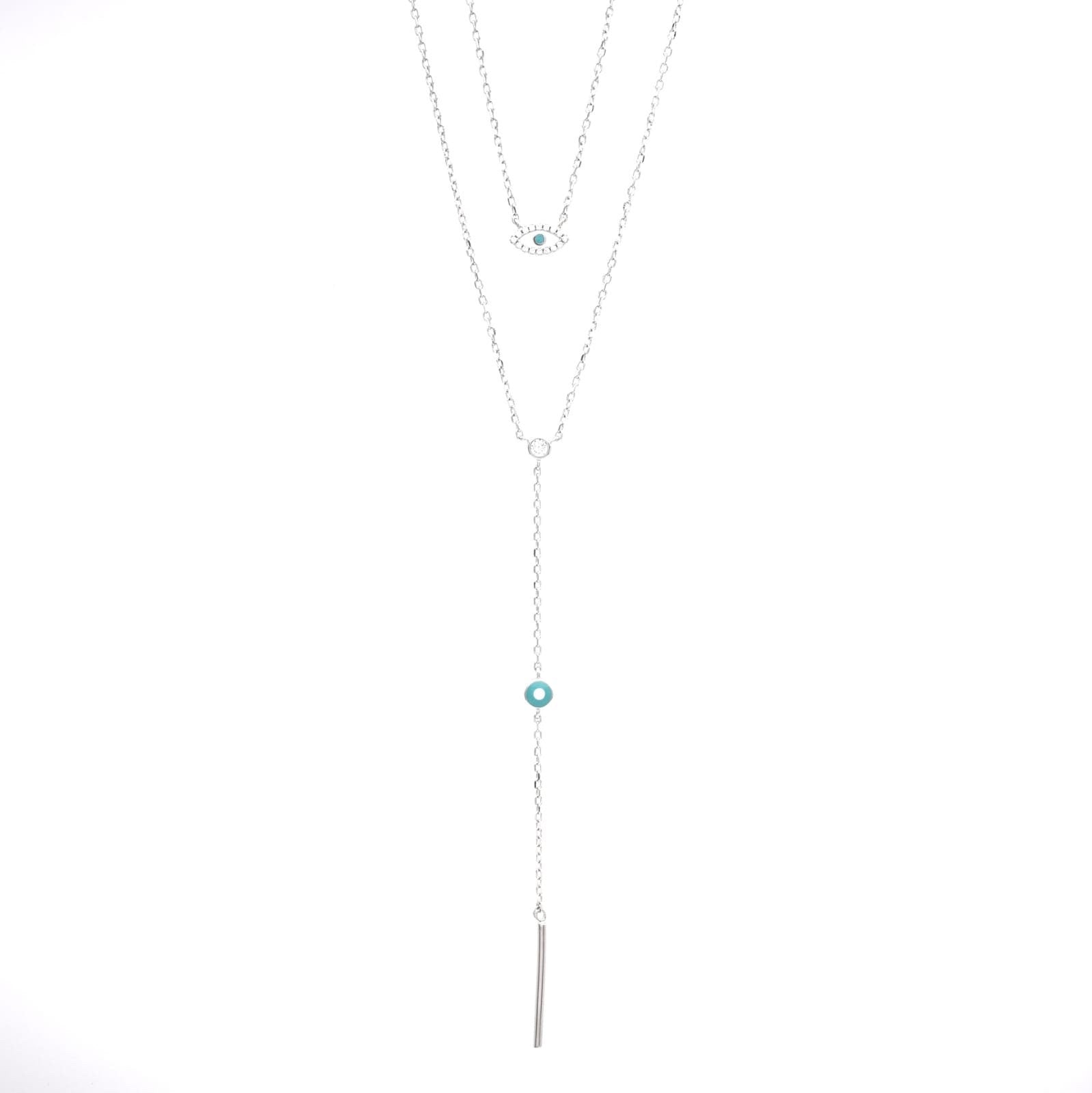 Double chain with eye, tie