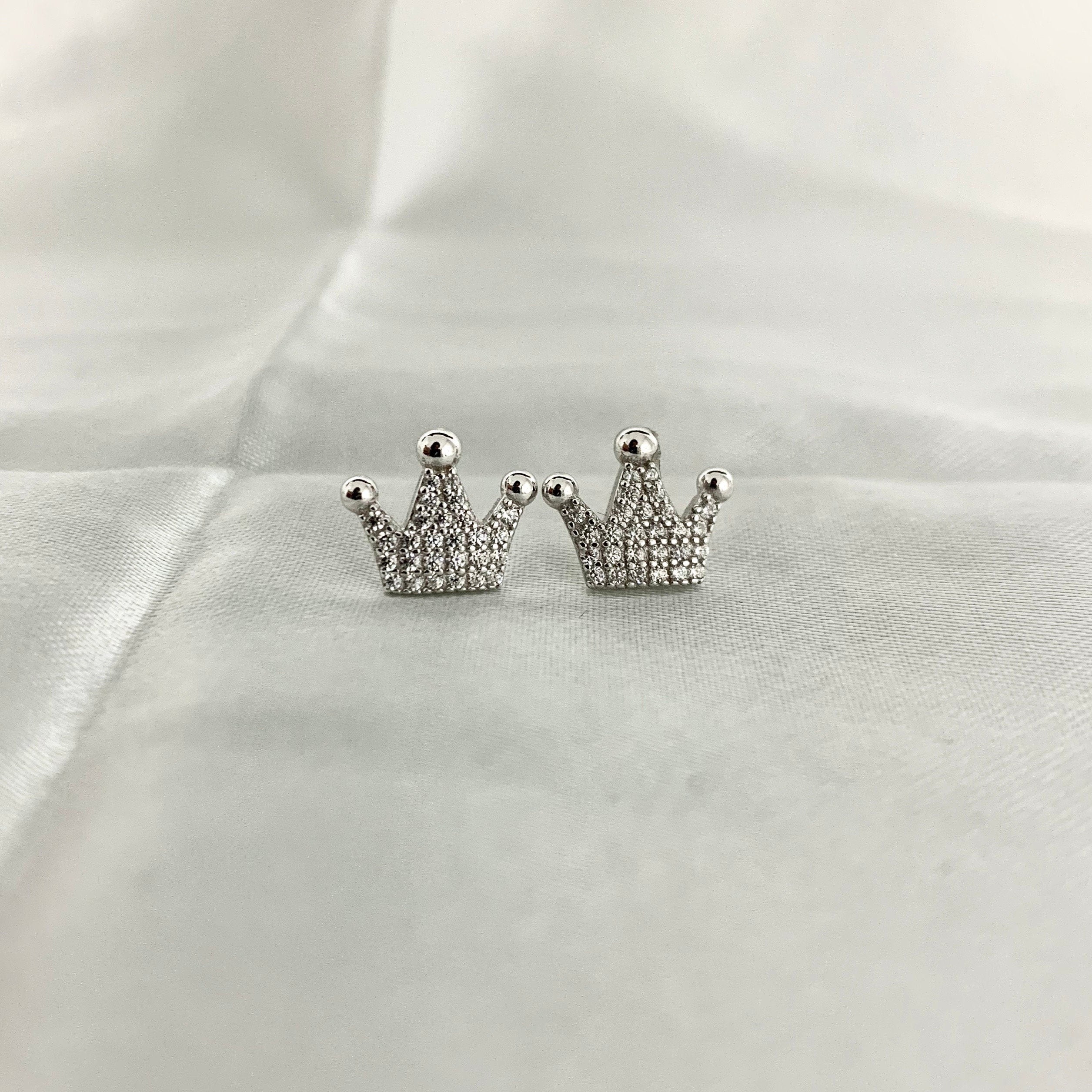 Crown earrings