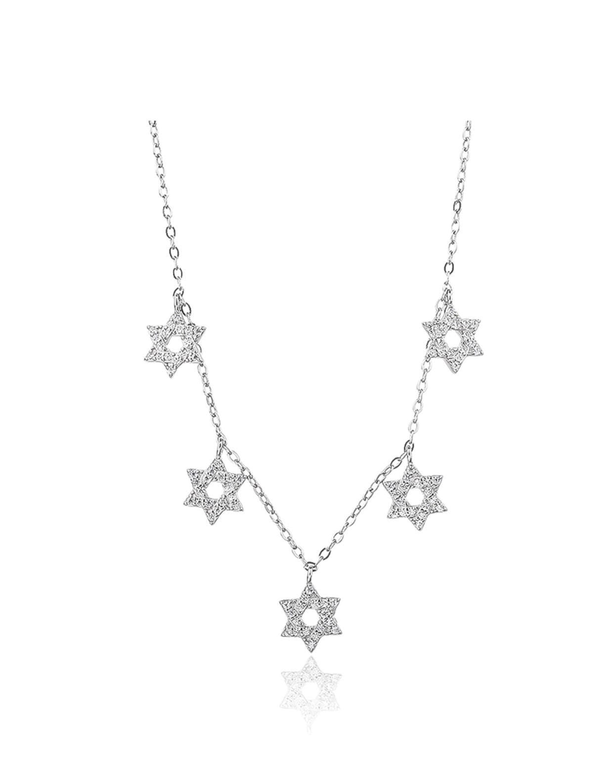 Necklace of 5 Magen David