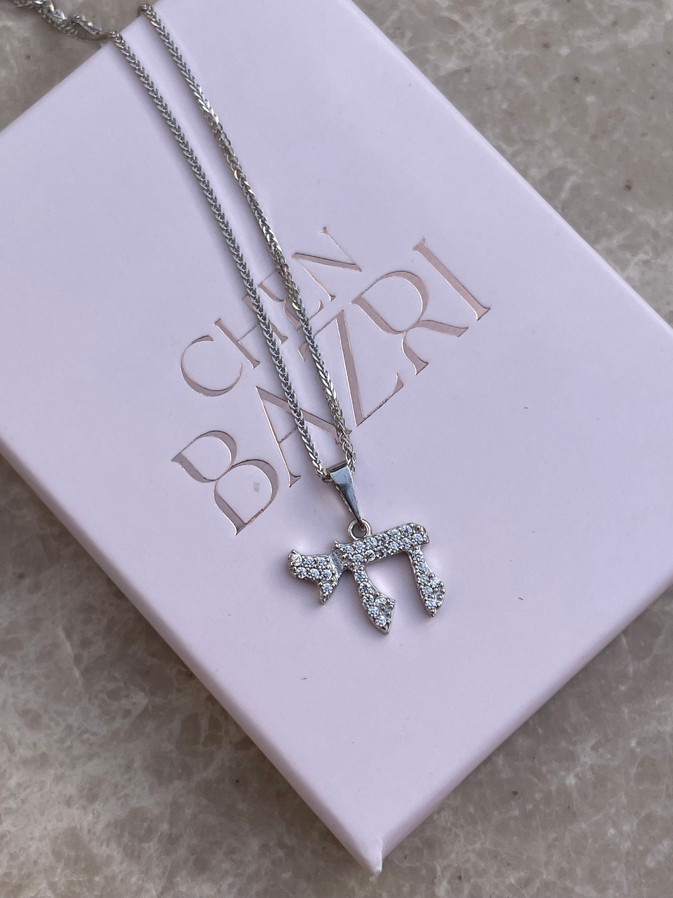 Tiny “Chai” necklace, Jewish Symbol Pendant