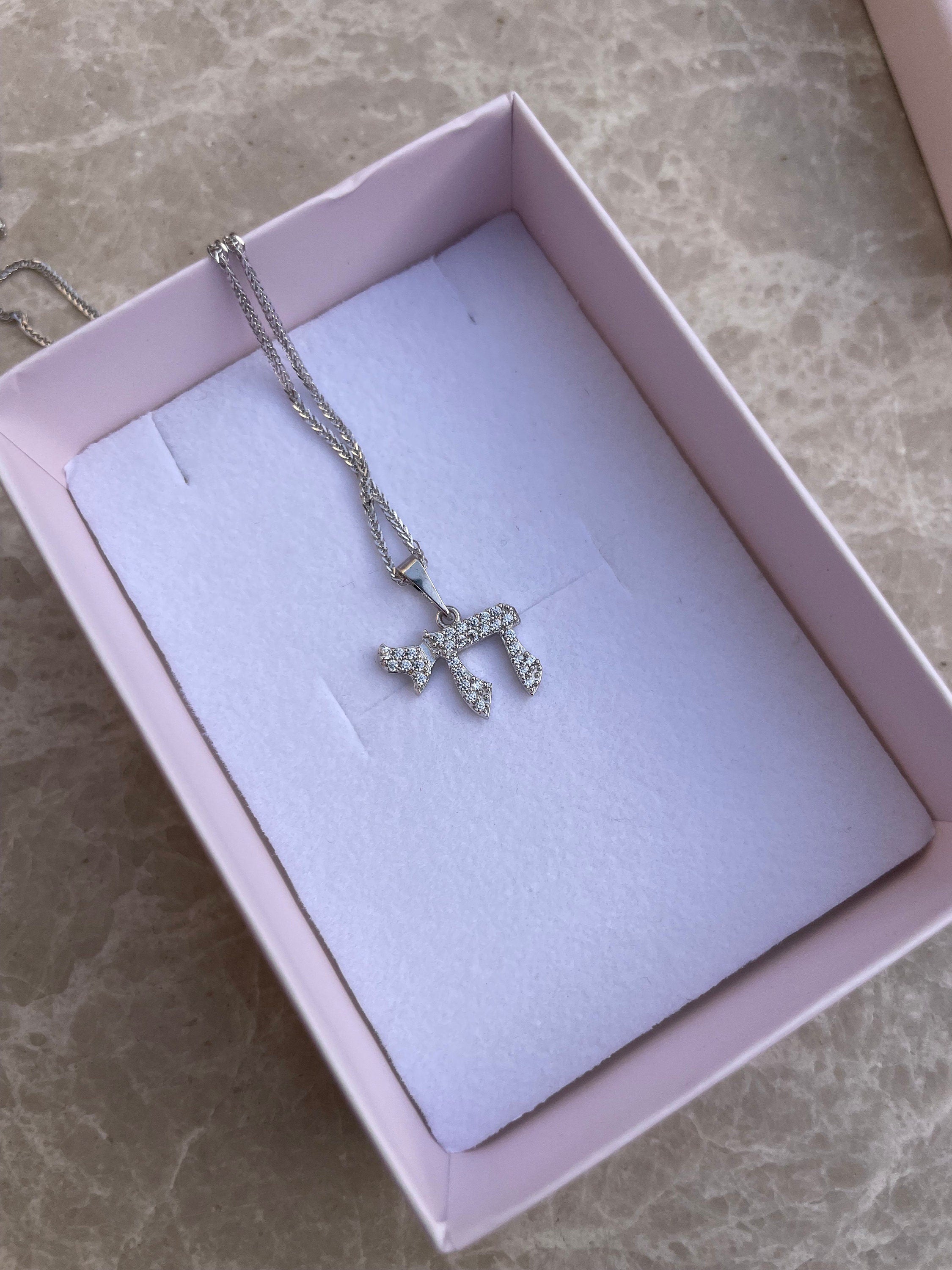 Tiny “Chai” necklace, Jewish Symbol Pendant