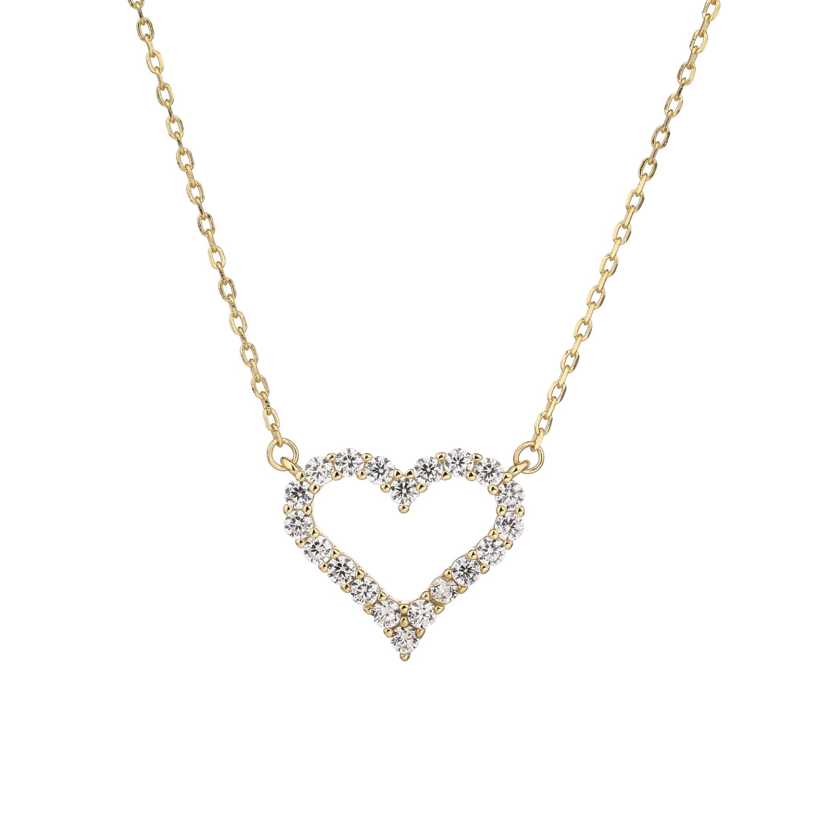 Hollow heart necklace