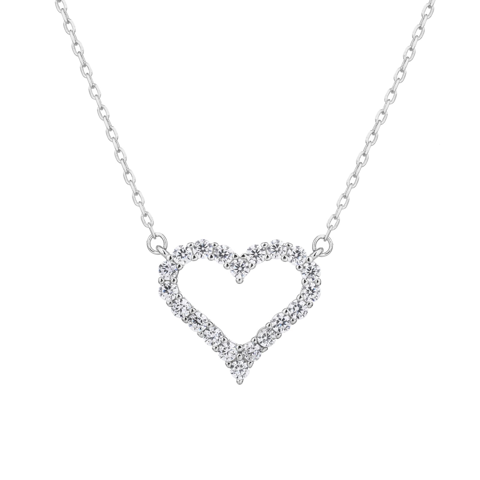 Hollow heart necklace