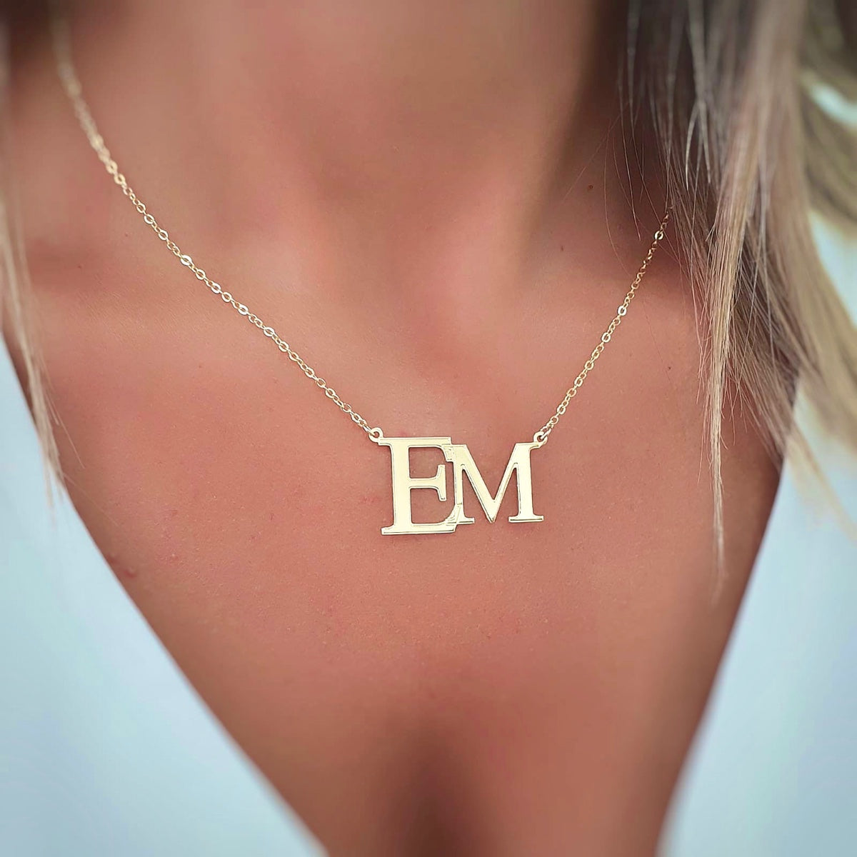 Necklace with 2 Letters