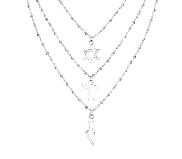 Ofir necklace symbols of Israel