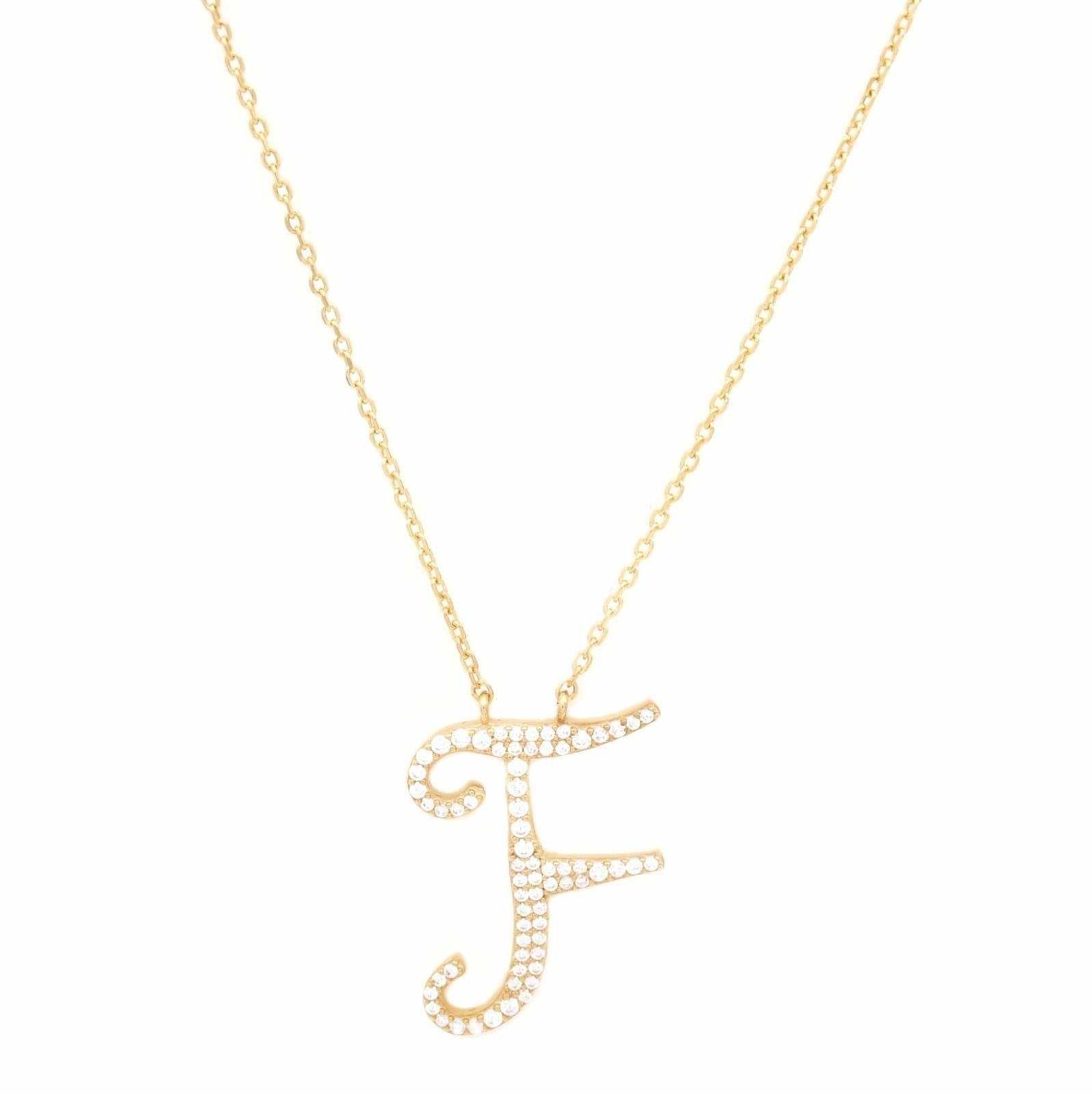 Gold plated letter nacklace