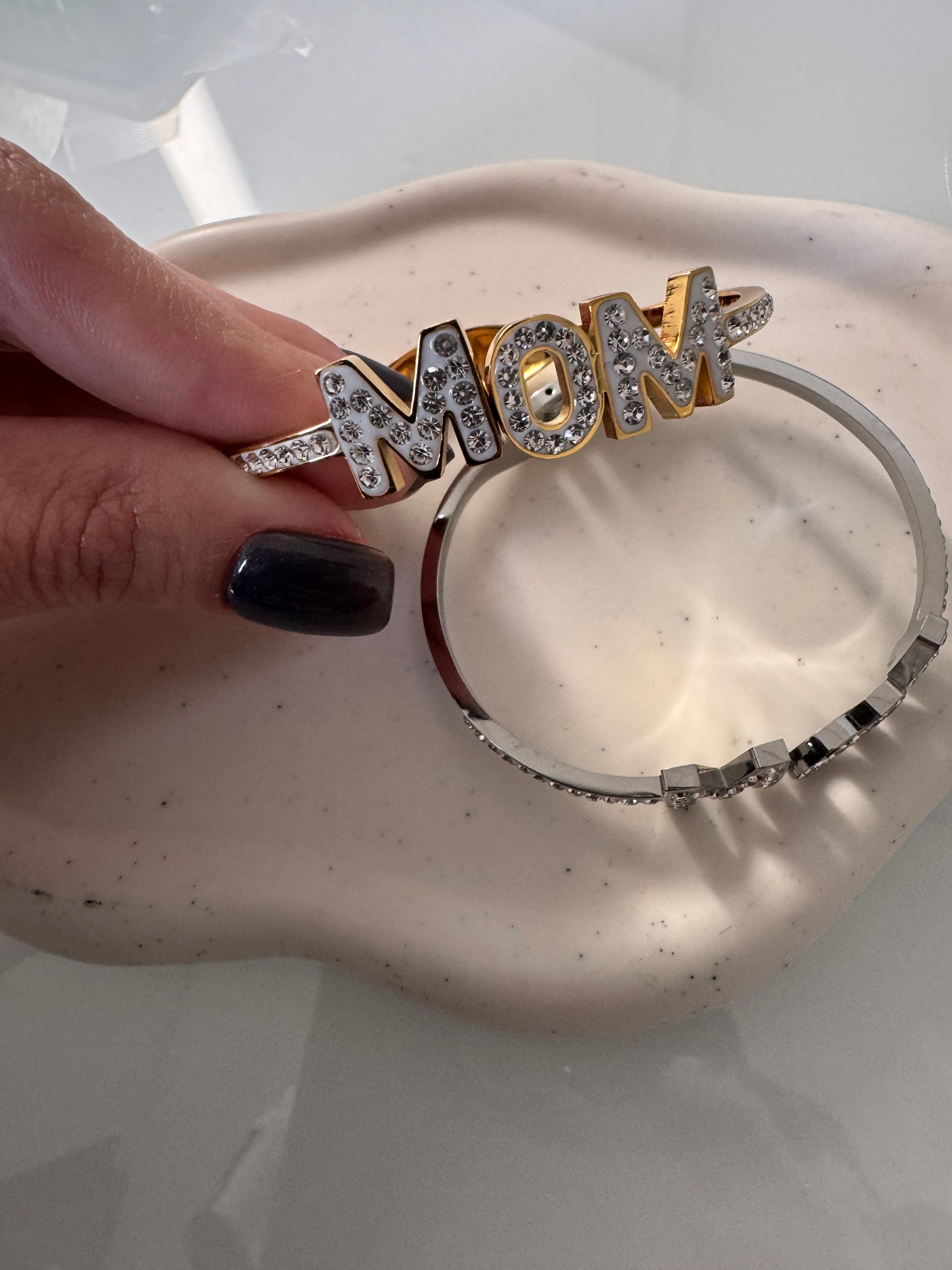 "Mom" Rigid Bangle