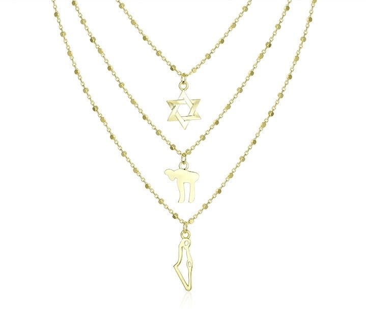 Ofir necklace symbols of Israel