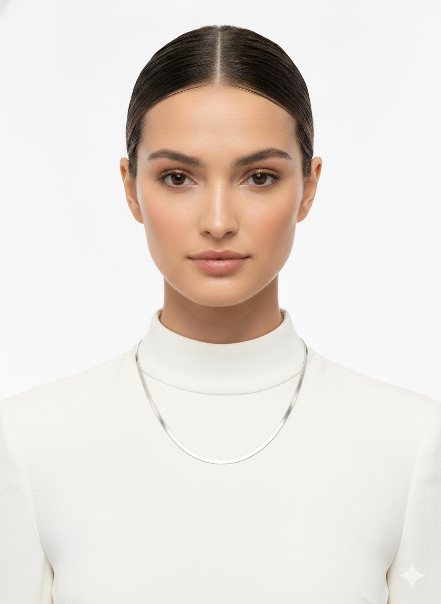 Snake texture necklace