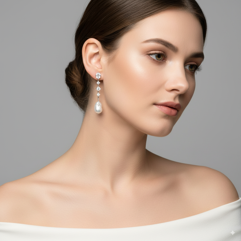 Baroque Pearl Drop Earrings