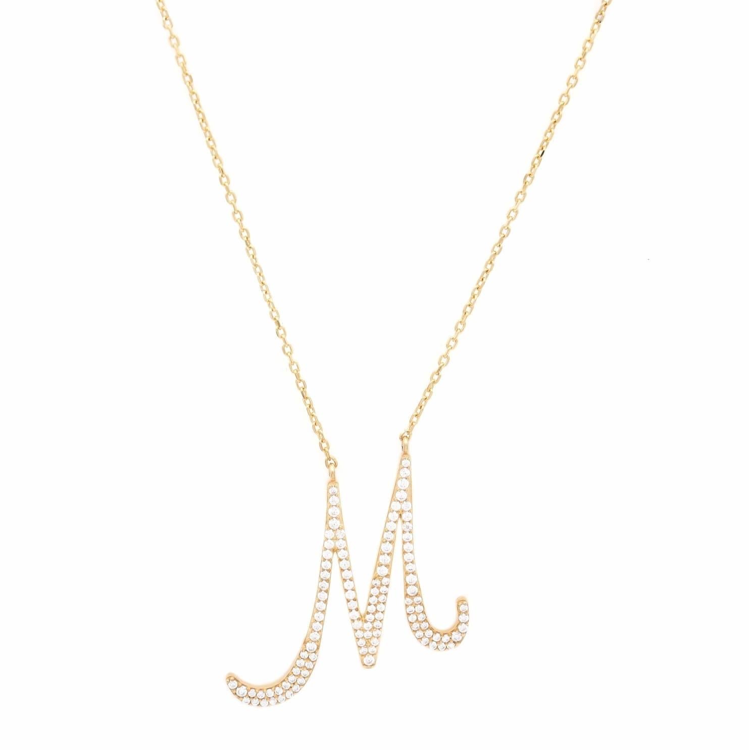 Gold plated letter nacklace