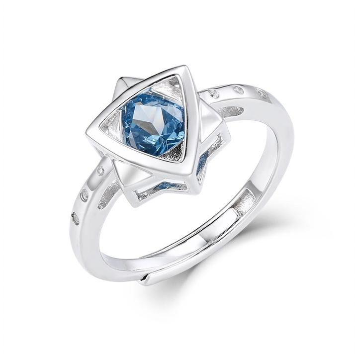 Blue Ocean Magen David ring