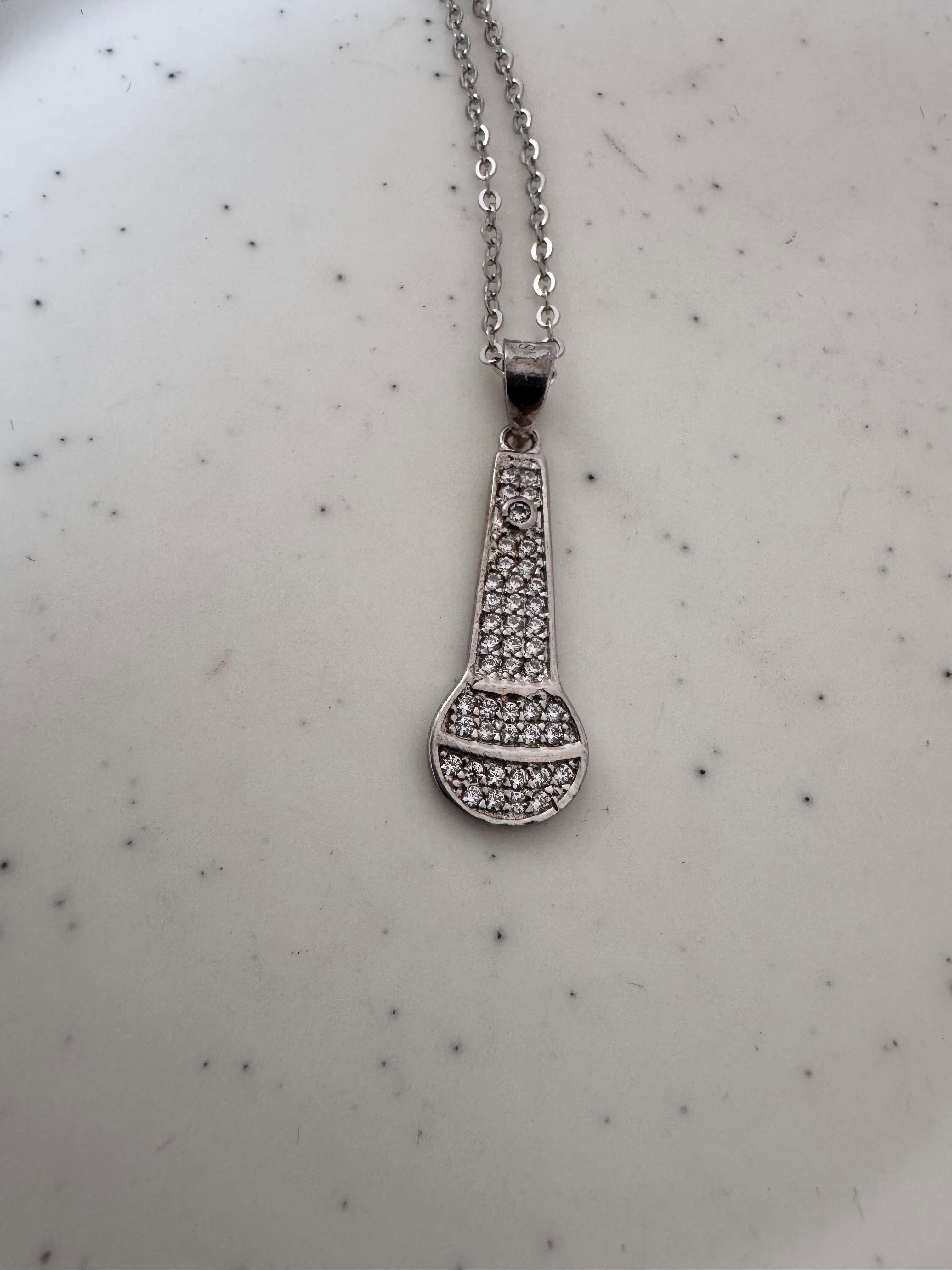 Microphone Pendant Necklace