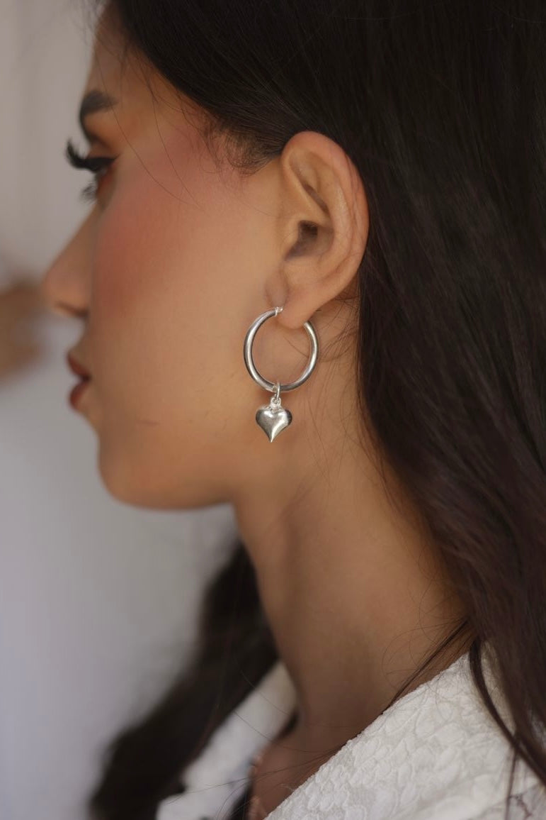 Love hoop earrings