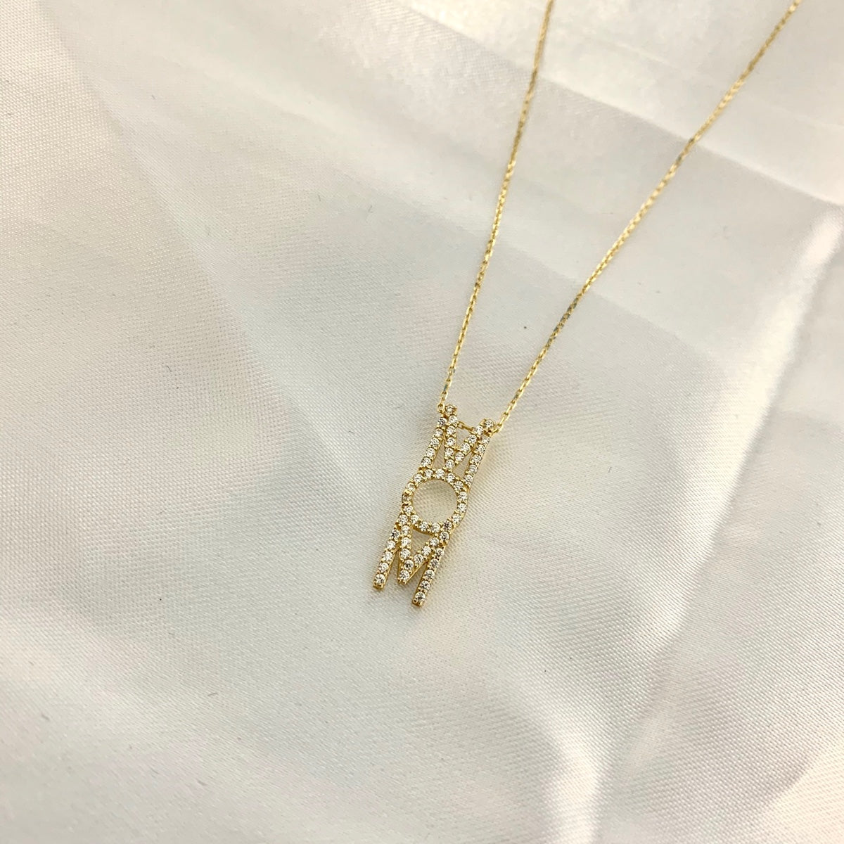 14K Mom necklace