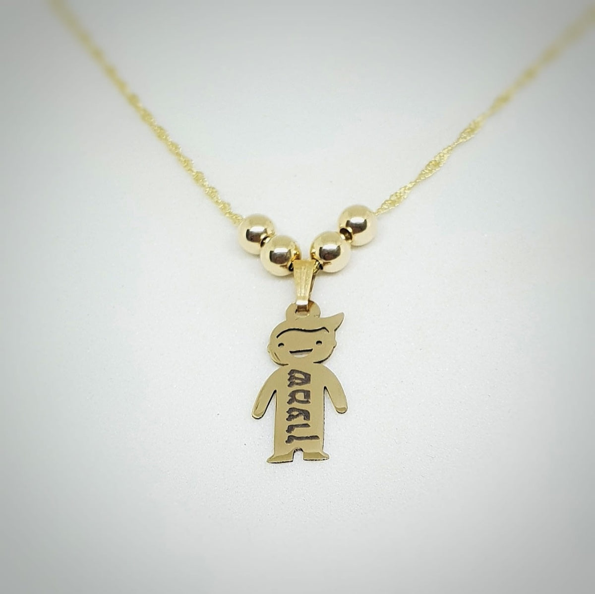 14K Child Charm Necklace