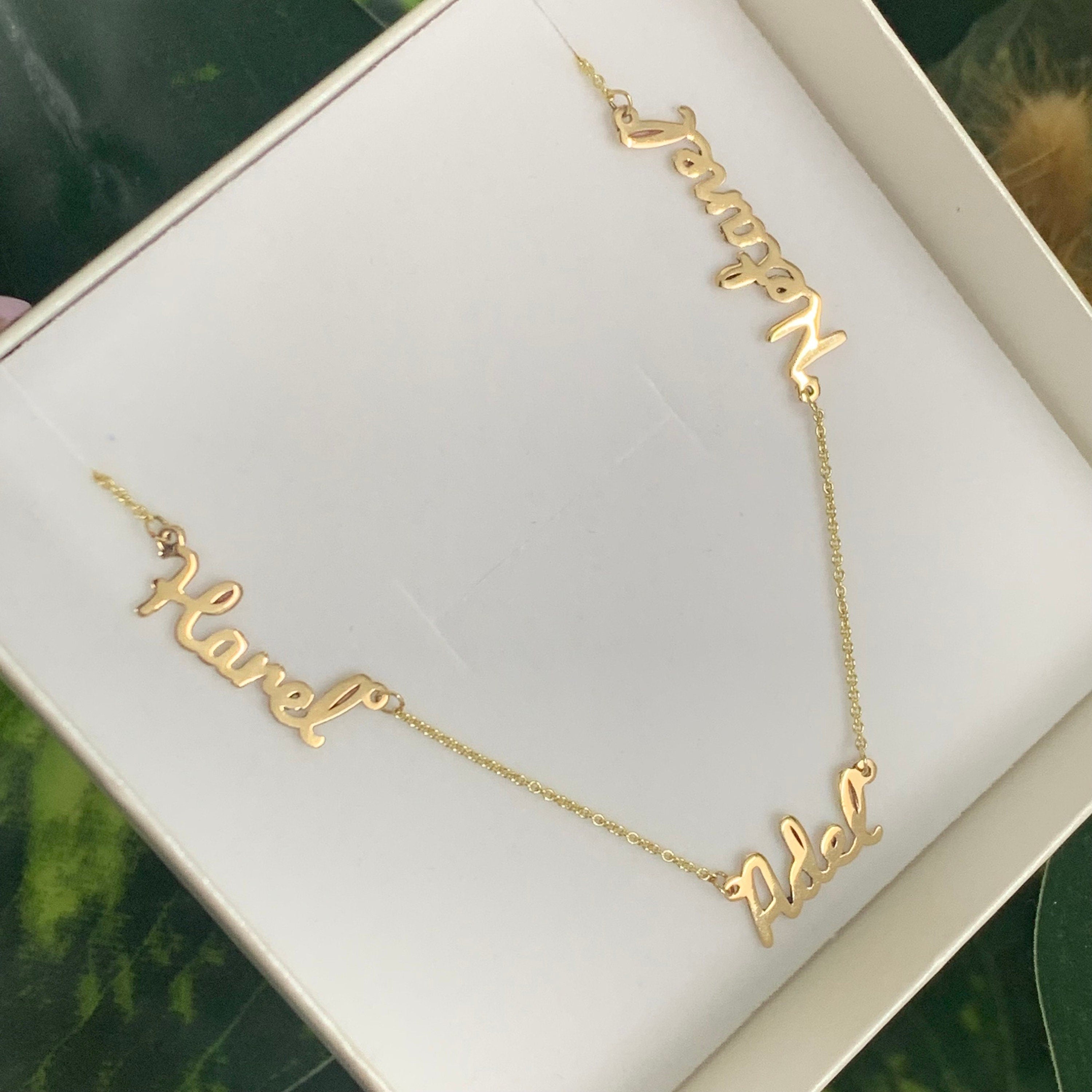 Names necklace 14k