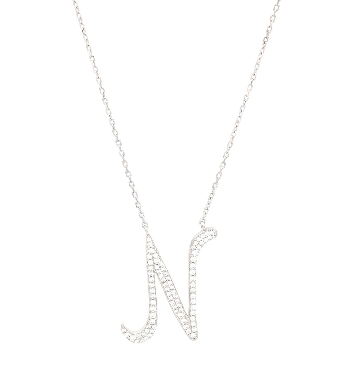 Silver letter nacklace