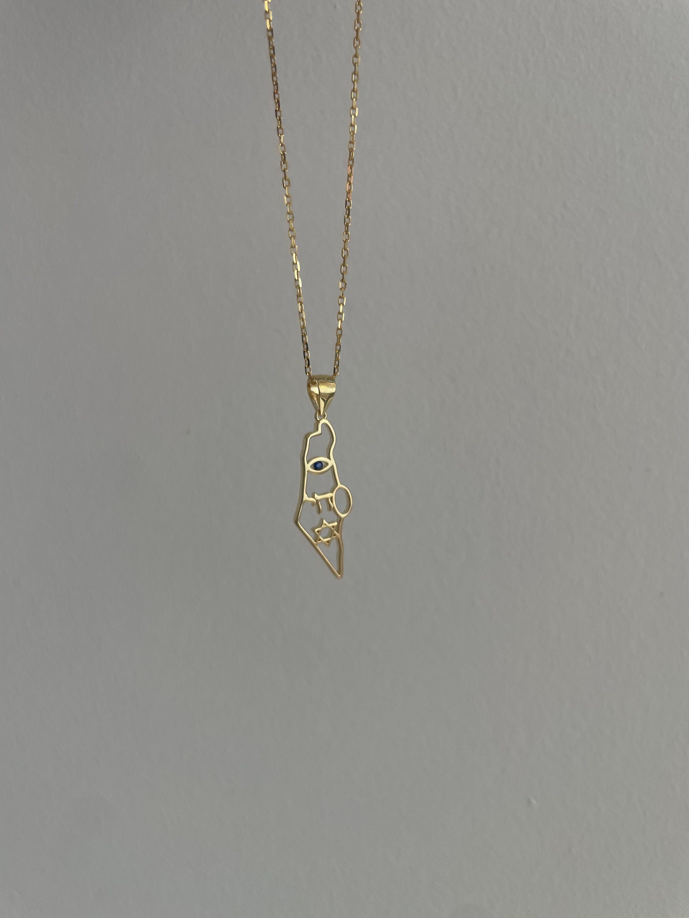 Israel Map Pendant