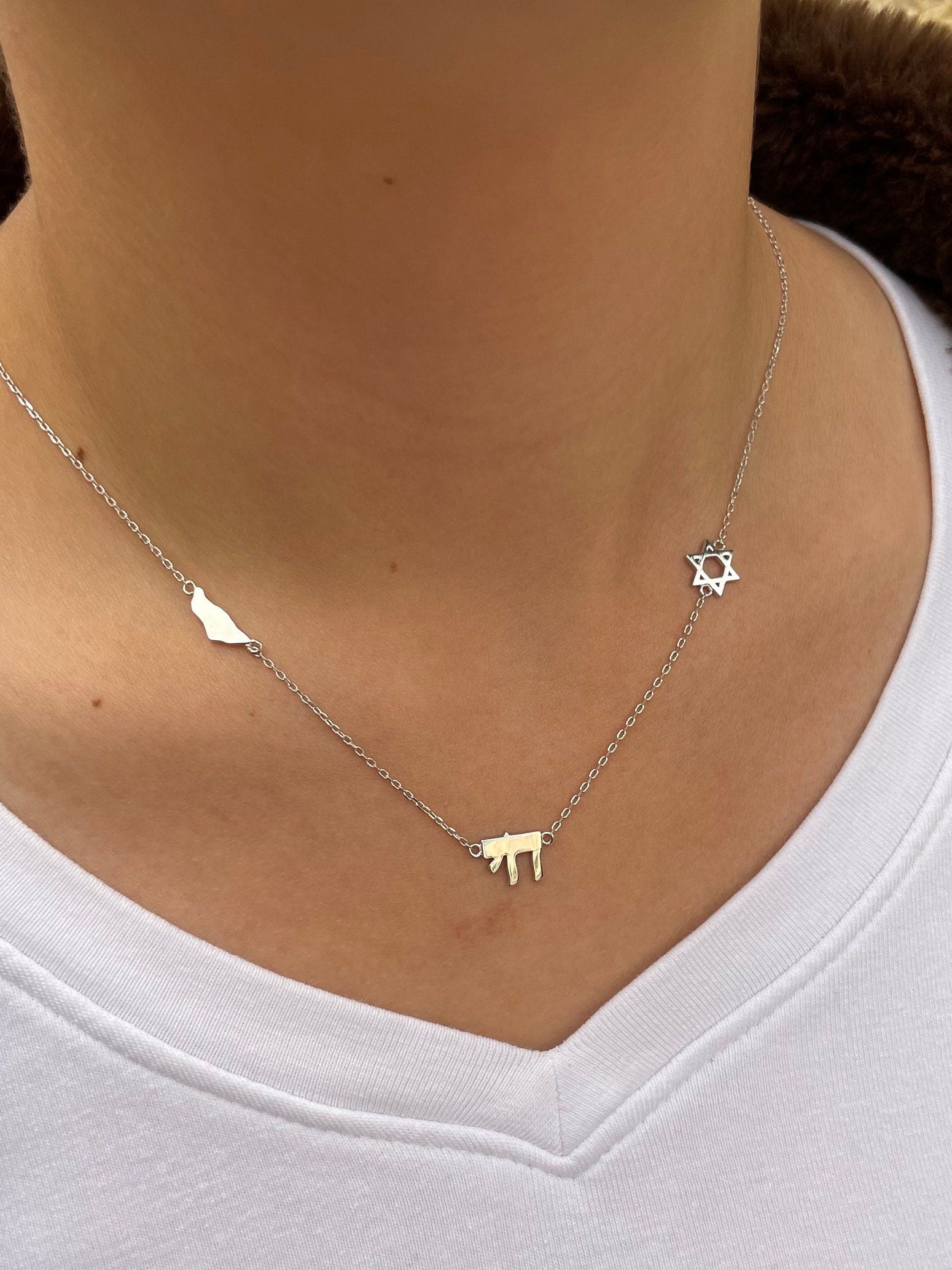 Israel Symbols Kfir Necklace