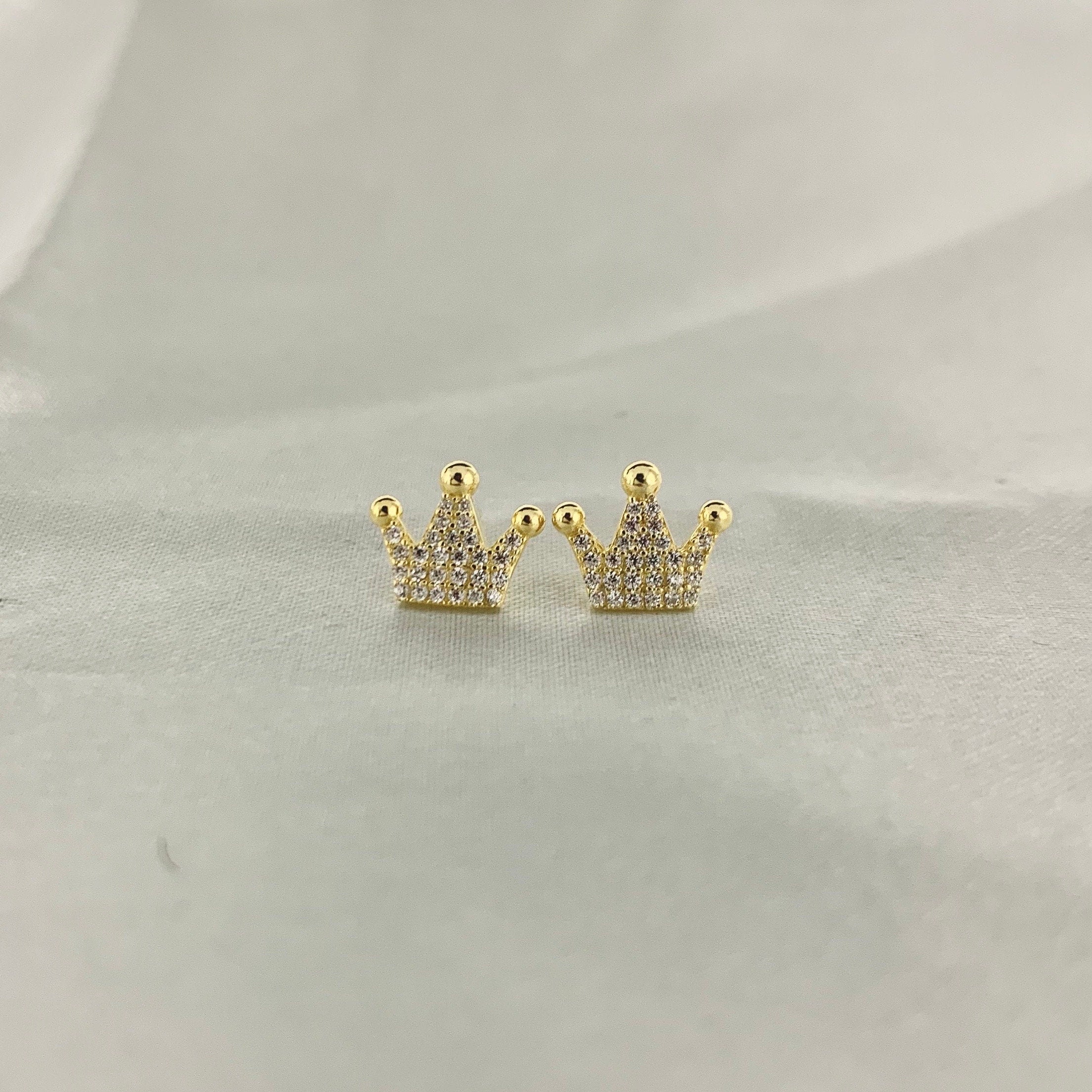 Crown earrings